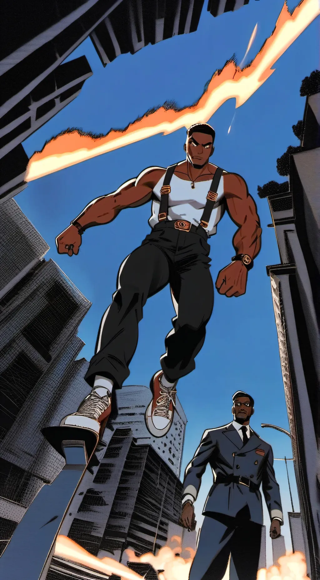 ai character: Giga Chad background