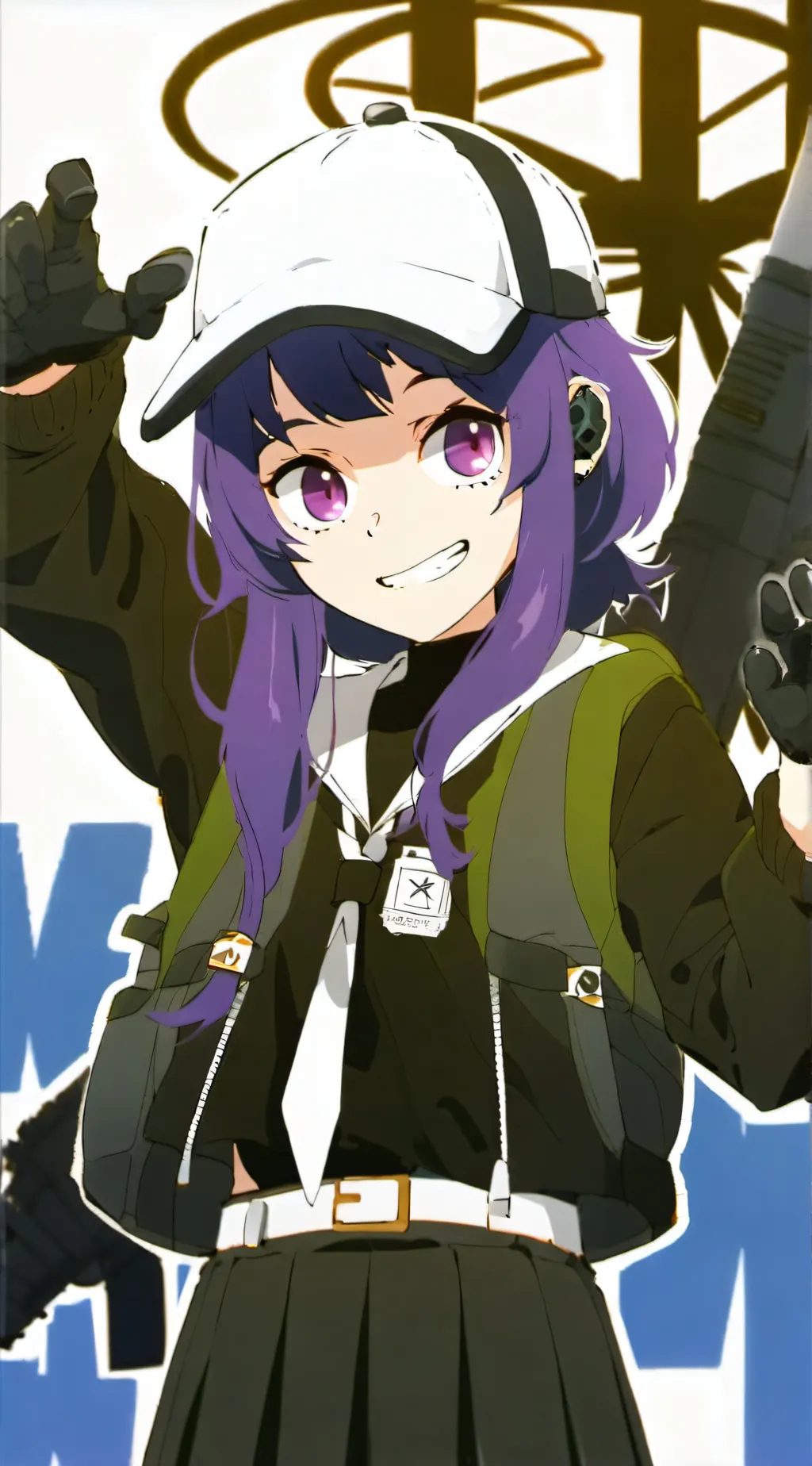 ai character: Uzi  background