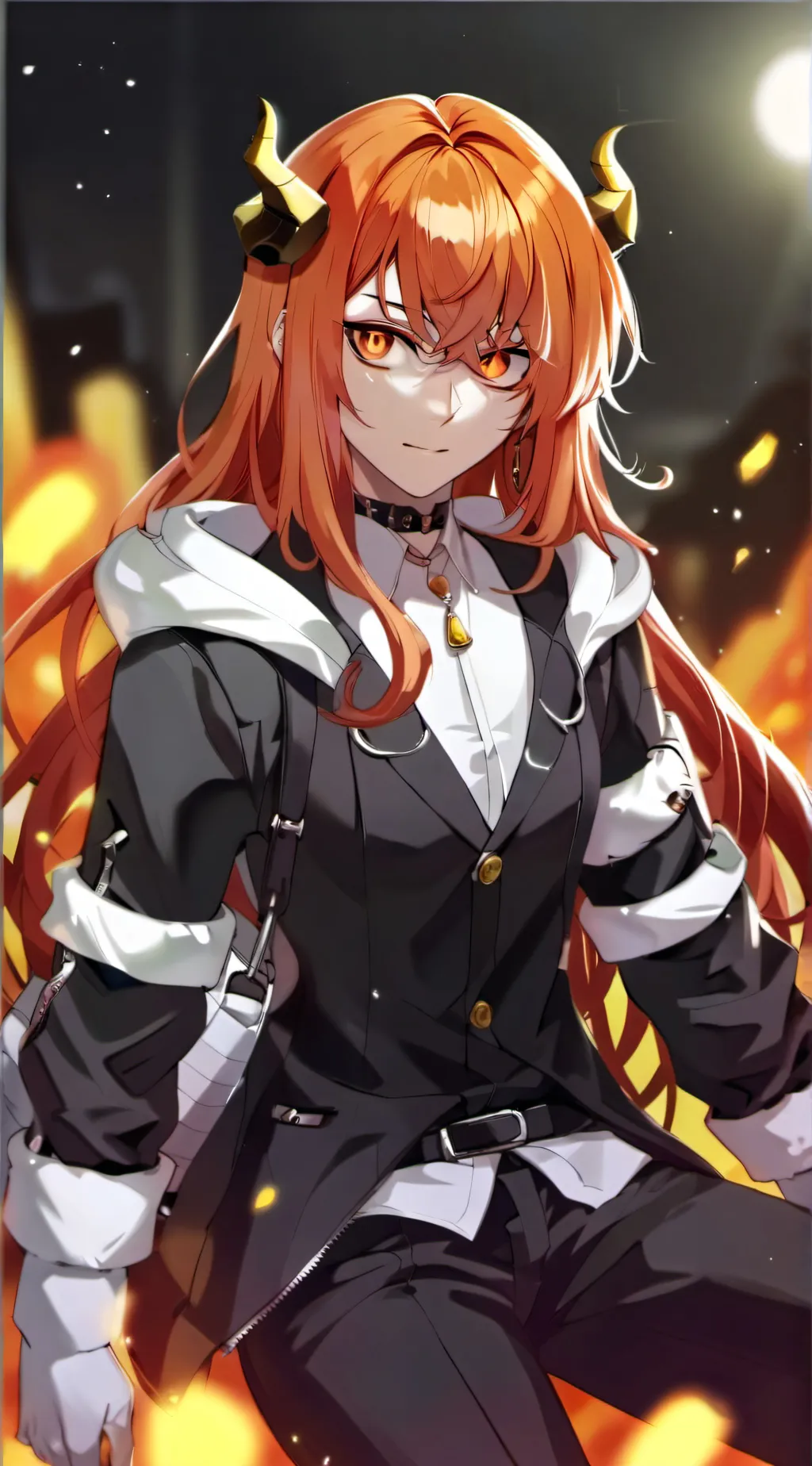 ai character: amber (m.a) background