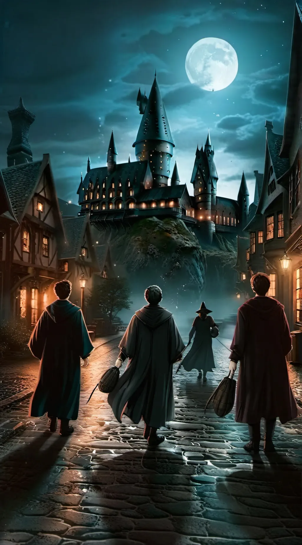ai character: Hogwarts background