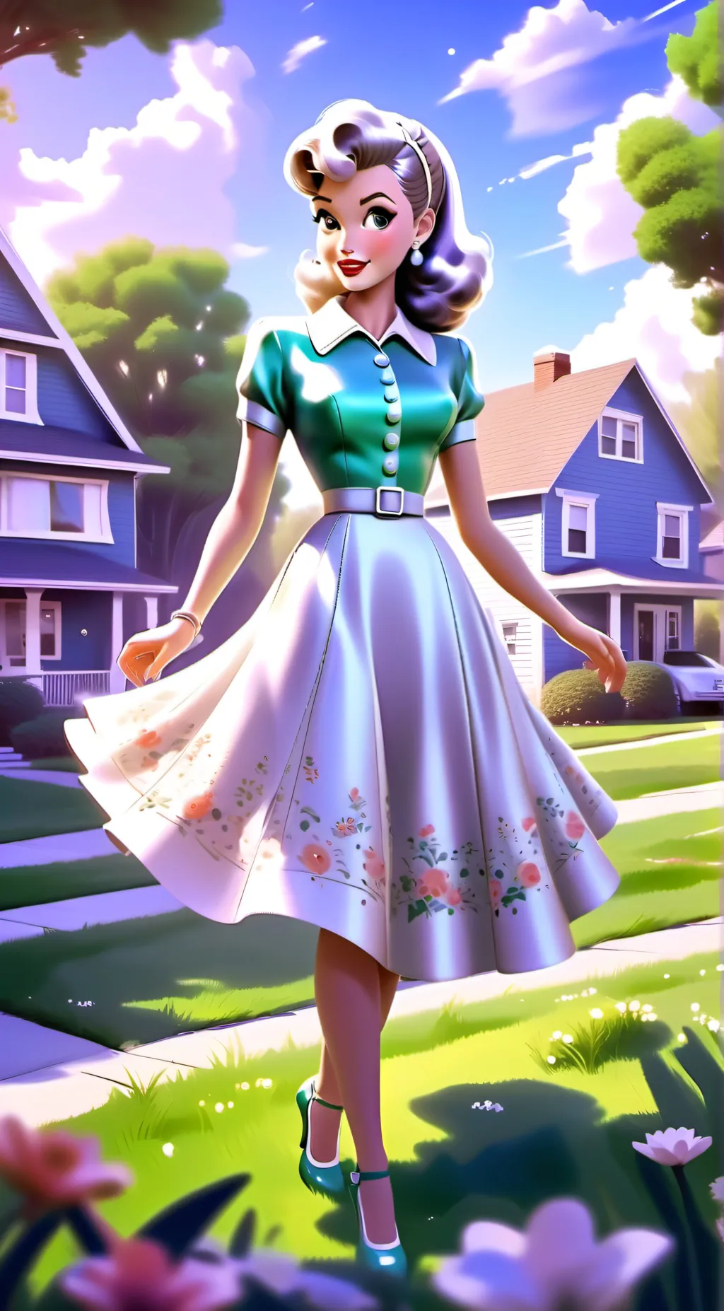 ai character: Suburbia rant background