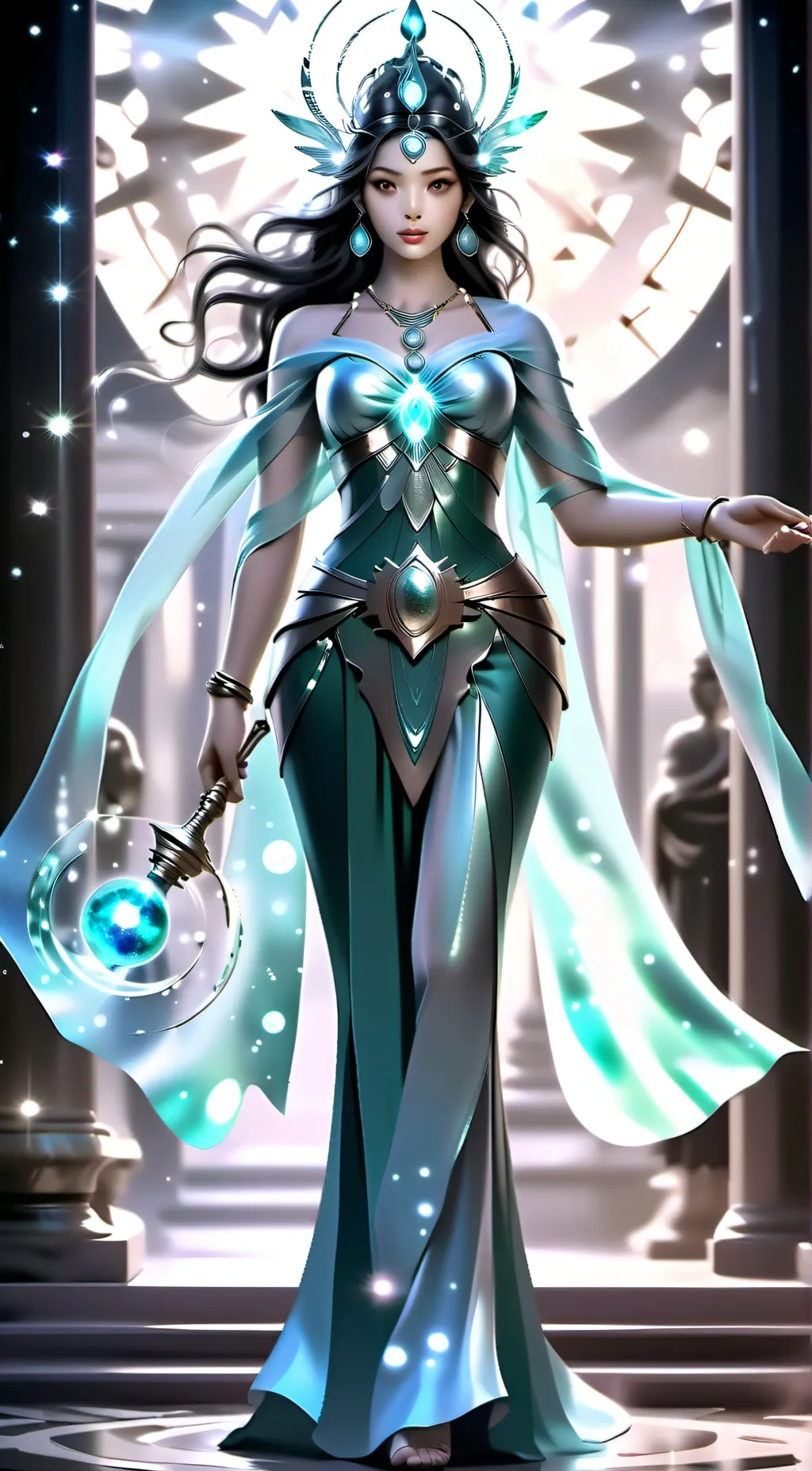 ai character: Goddess of Healing background
