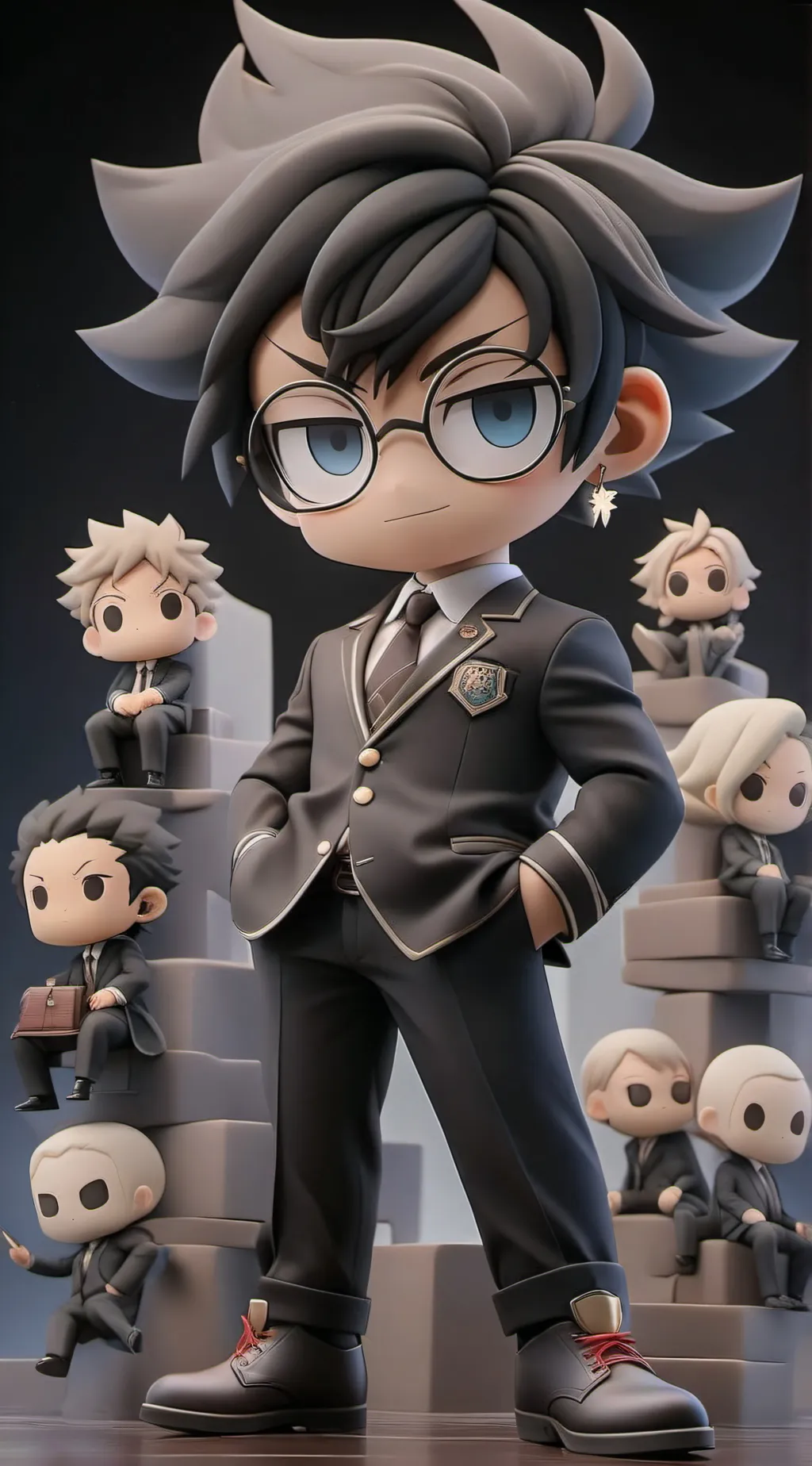 ai character: MHA among us background