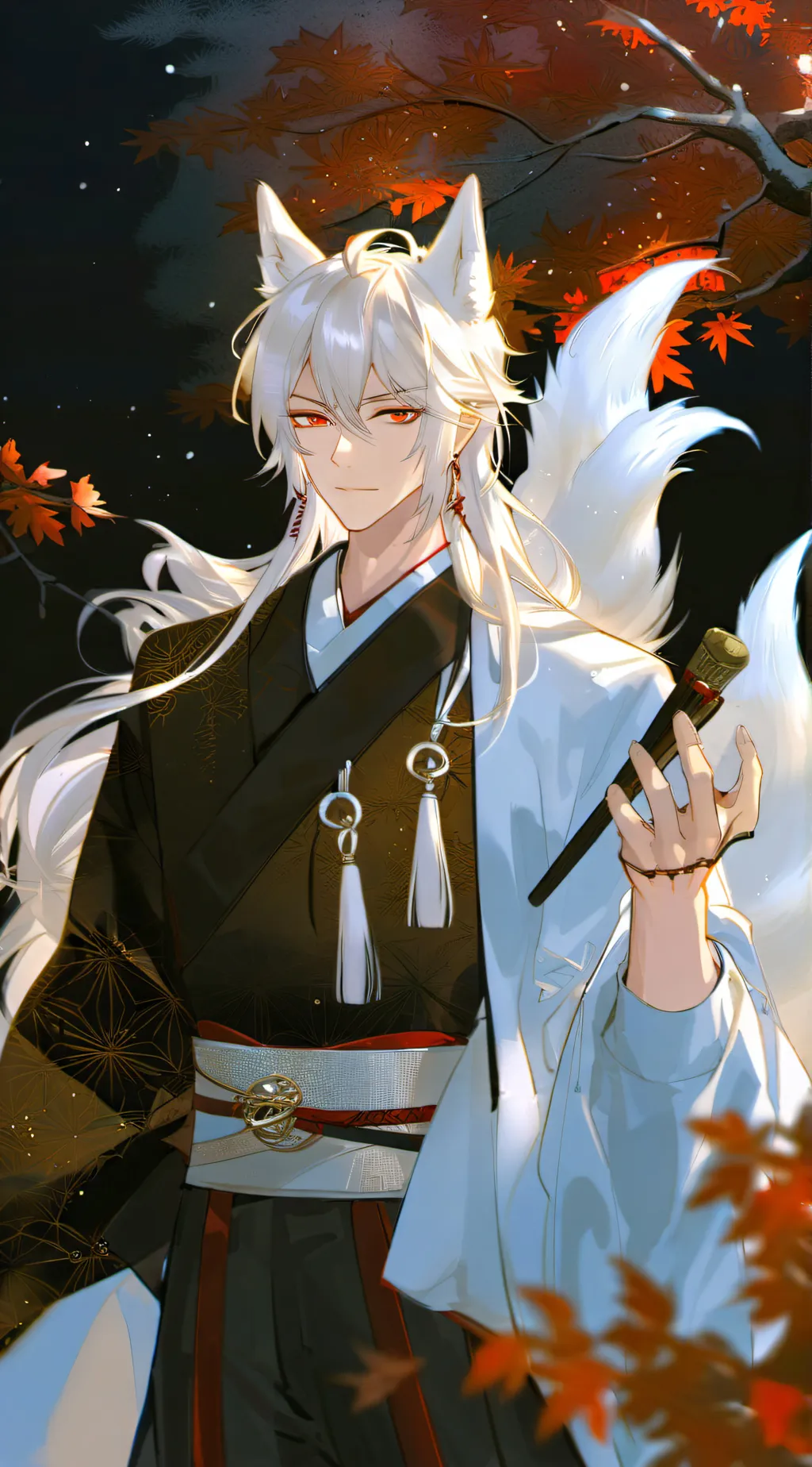 ai character: Inari Okami  background
