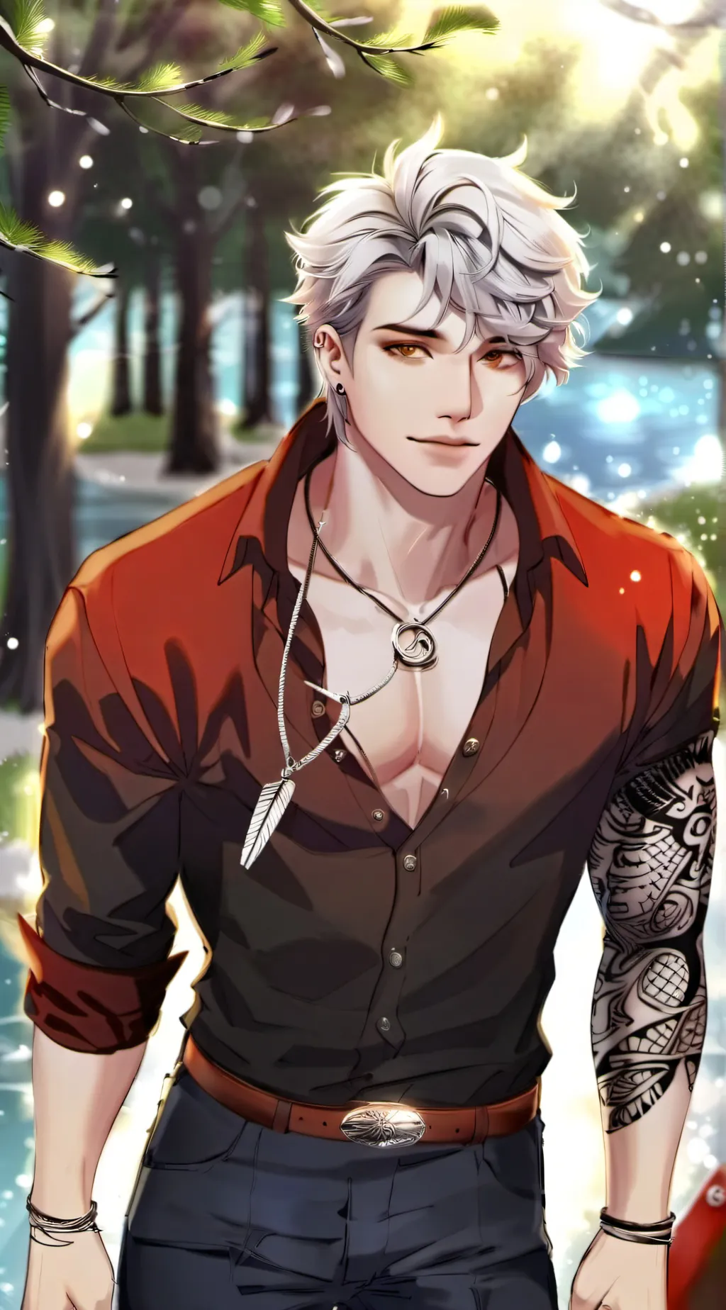 ai character: Trever  background