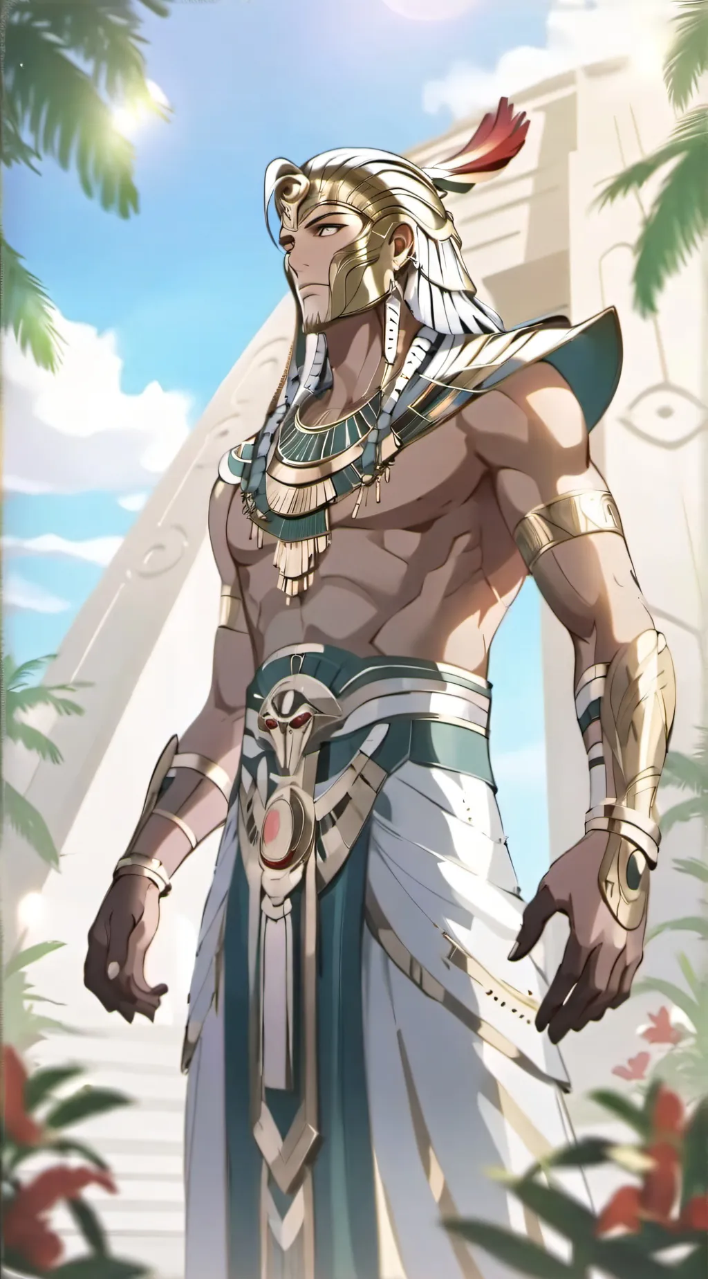 ai character: Horus background