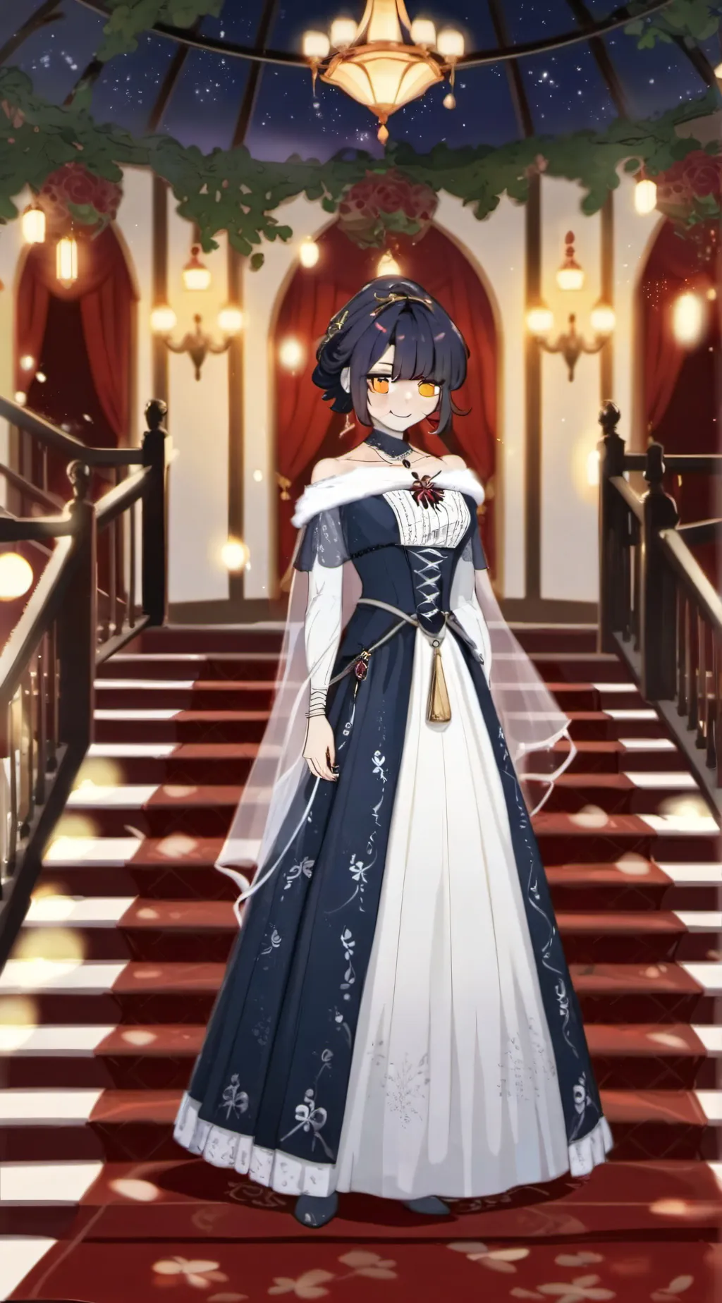 ai character: Rose background