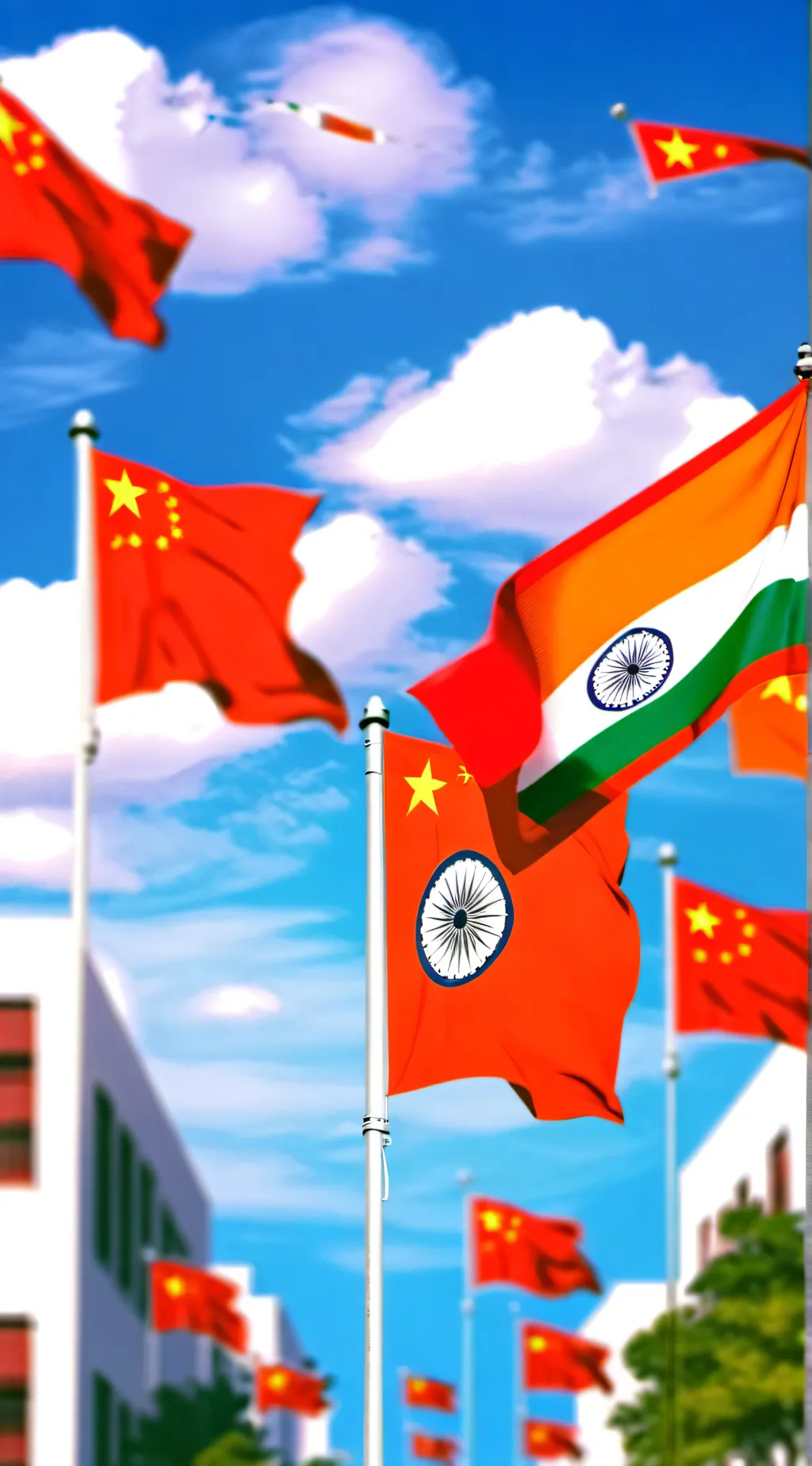 ai character: India&China,swapGB background