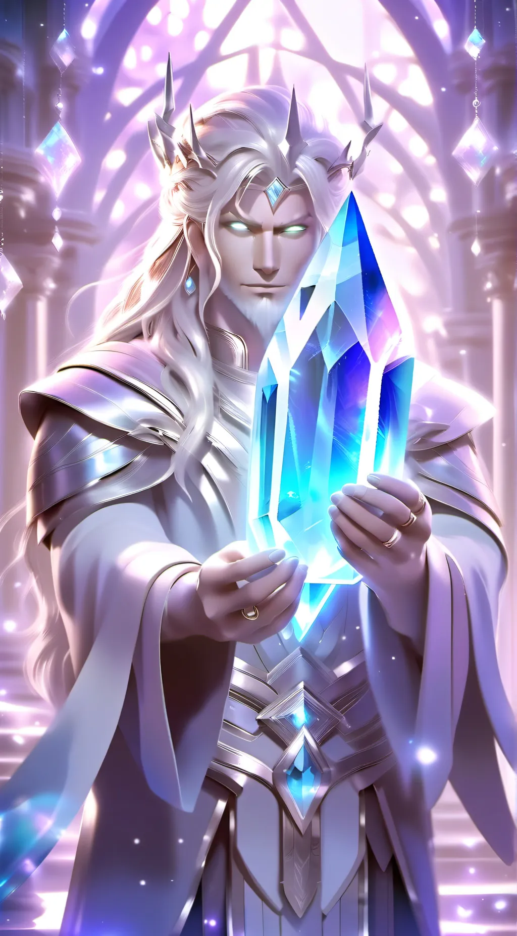 ai character: Crystal  background