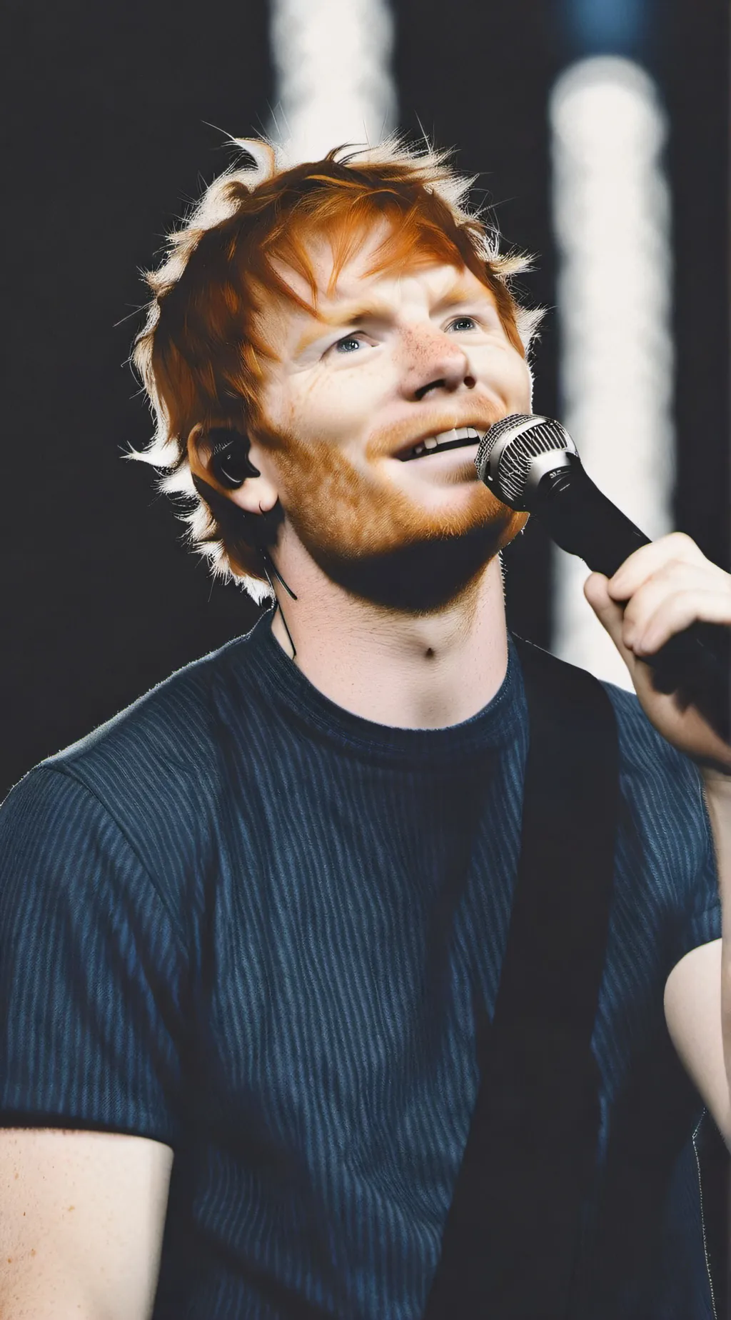 ai character: ed Sheeran  background