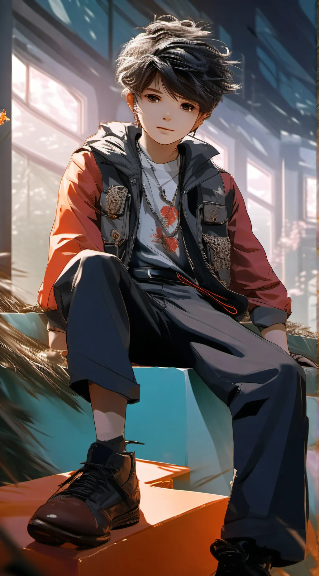 ai character: Lucas dobre background
