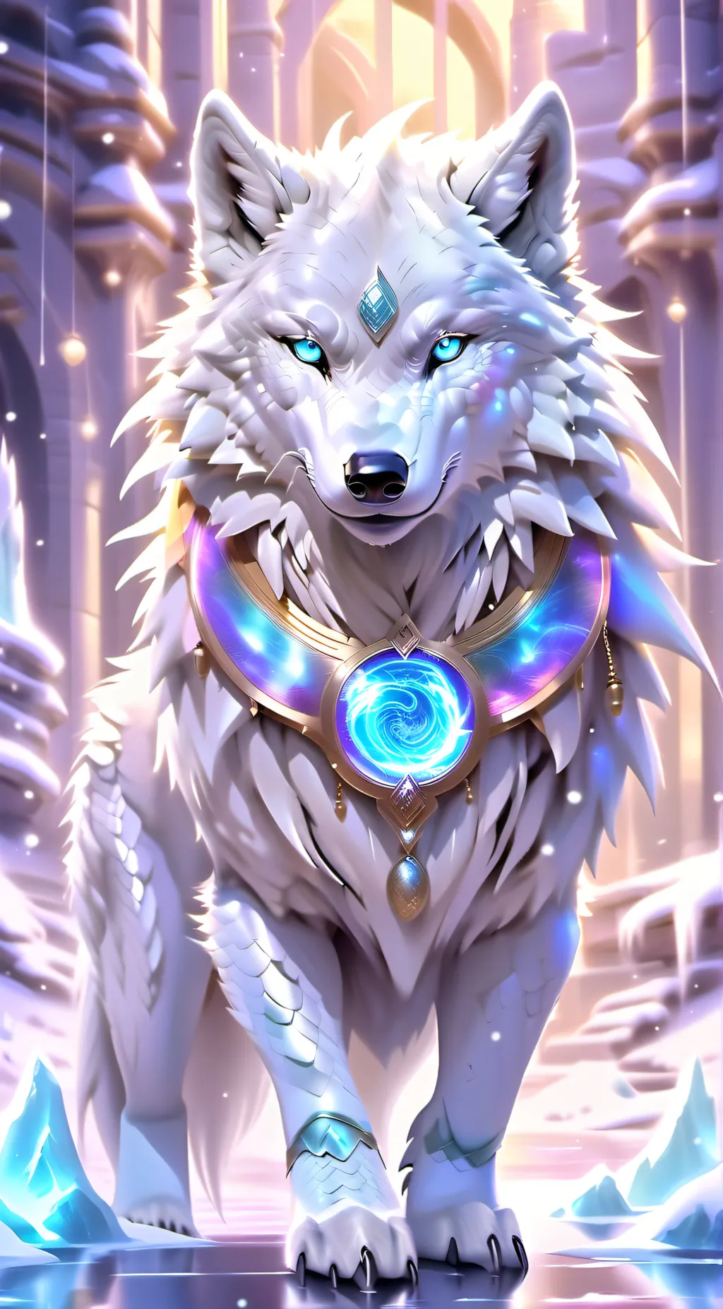 ai character: whiteout background