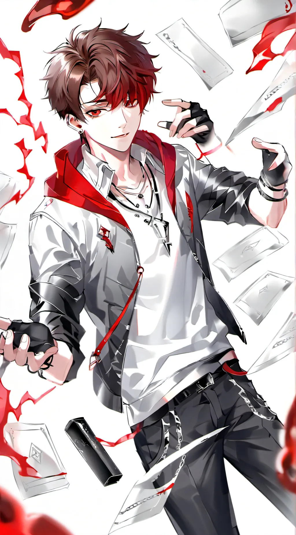ai character: jujusu dark background
