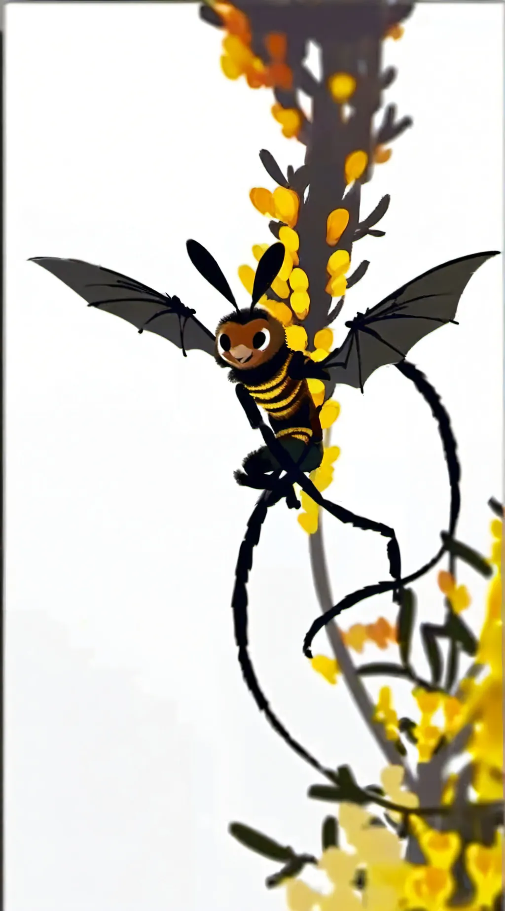 ai character: Beezu cos background