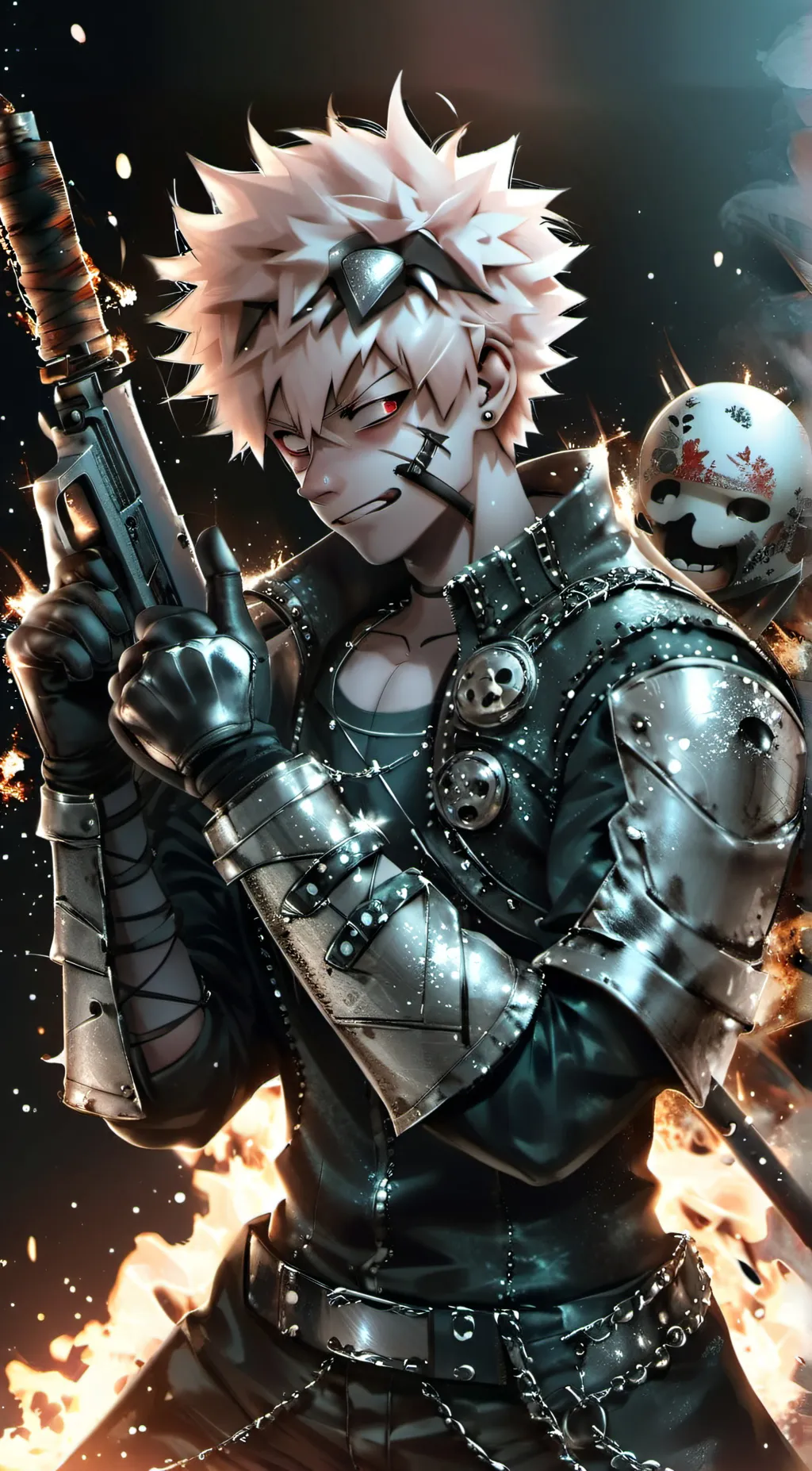 ai character: 💥Bakugo💥 background