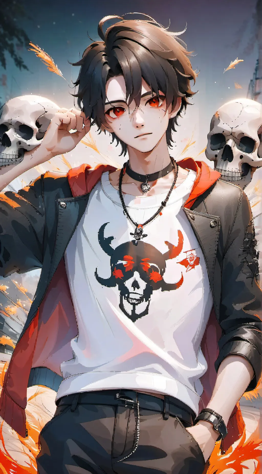 ai character: blitzø(stolitz) background