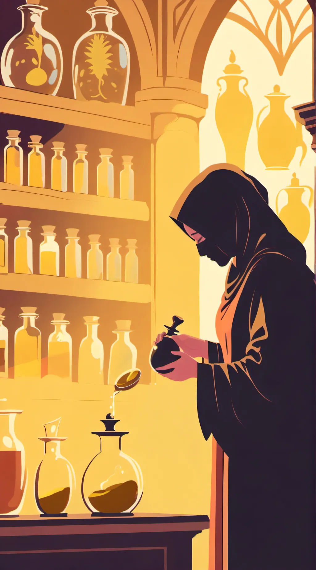 ai character: pregnancy potion background