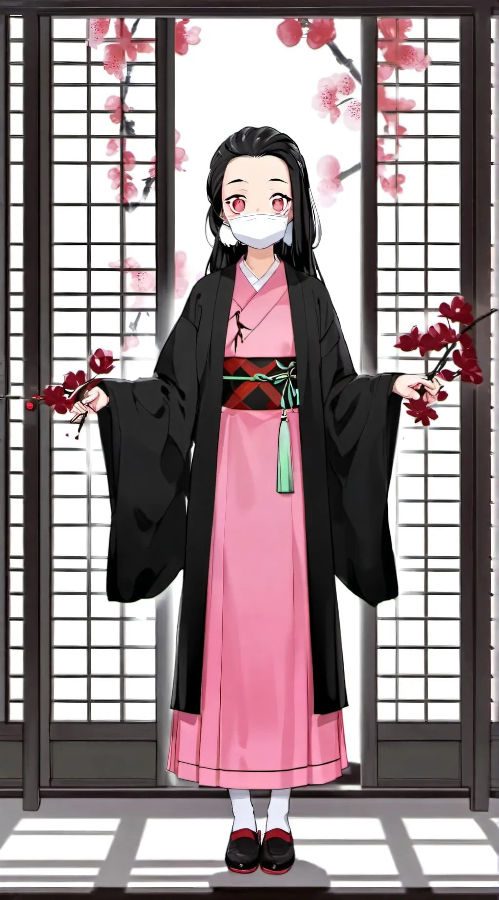 ai character: Nezuko Kamado background