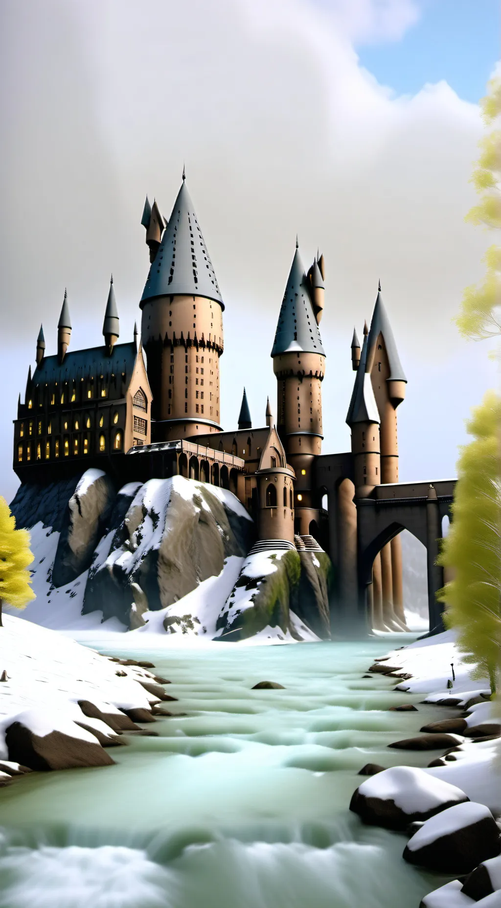 ai character: Hogwarts  background