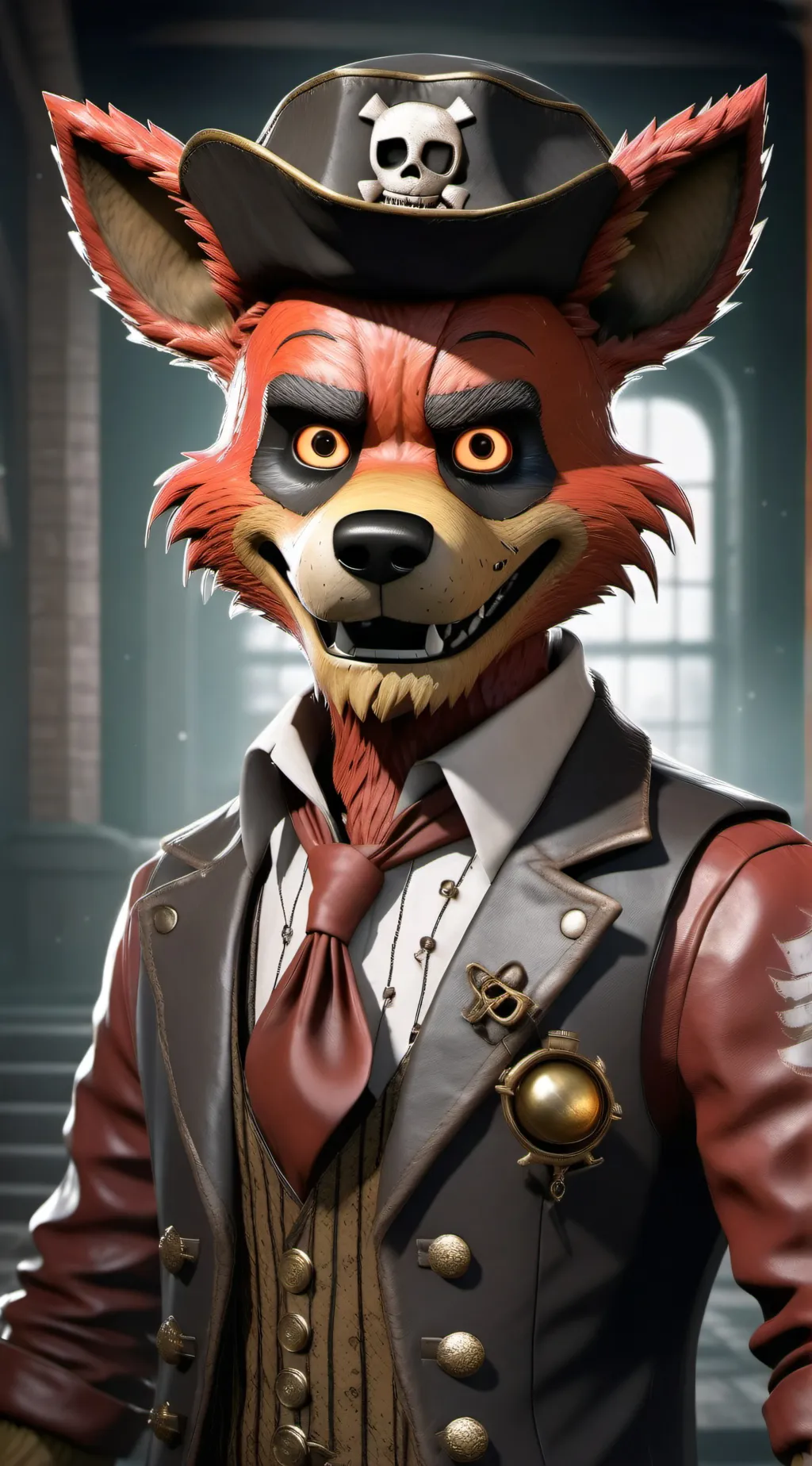 ai character: Foxy background