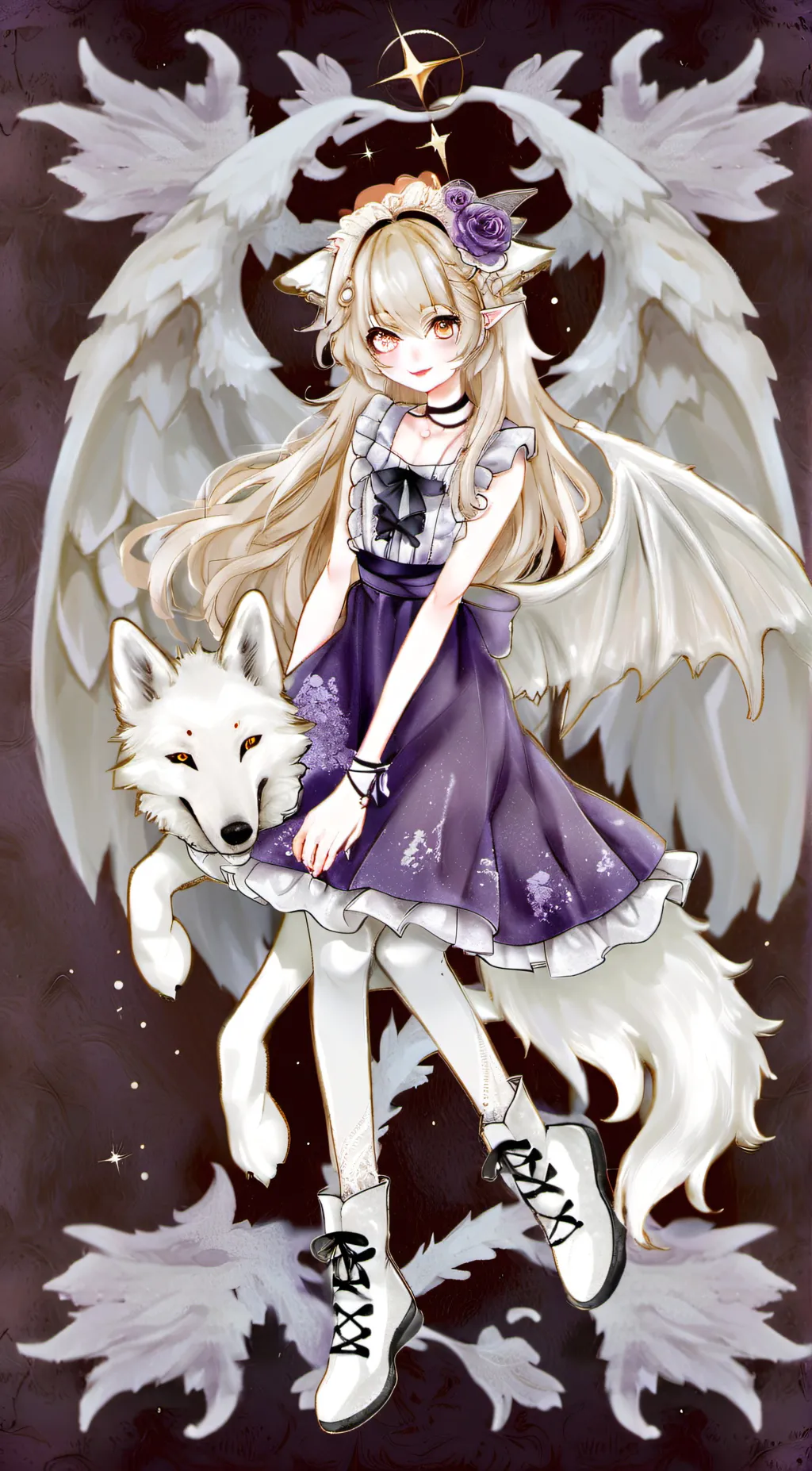 ai character: Silverheart background