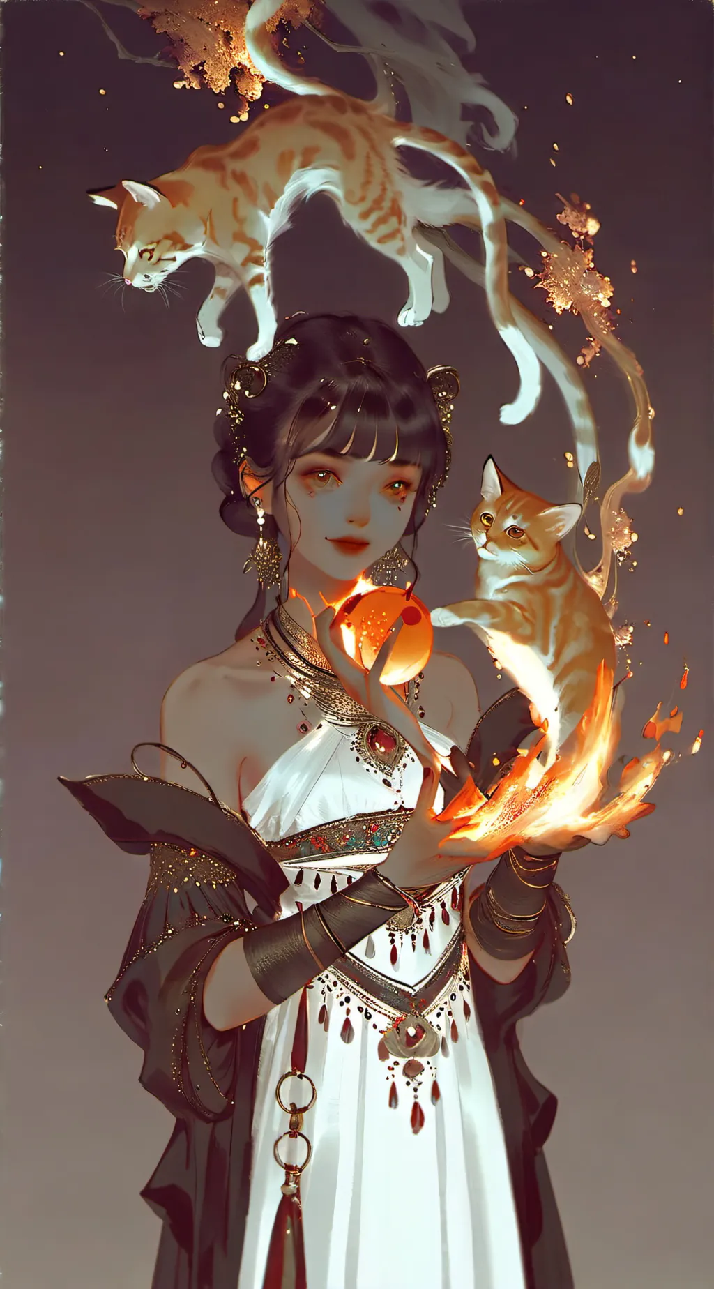 ai character: hazel background