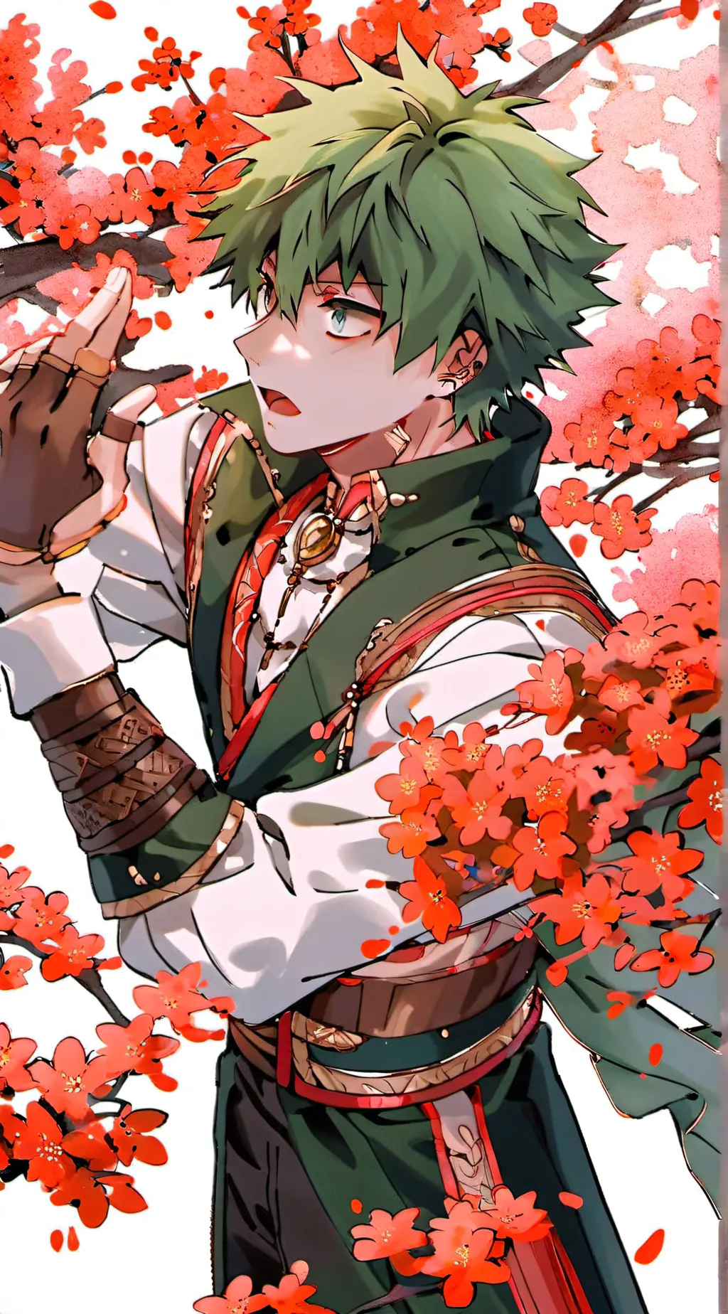 ai character: Deku  background