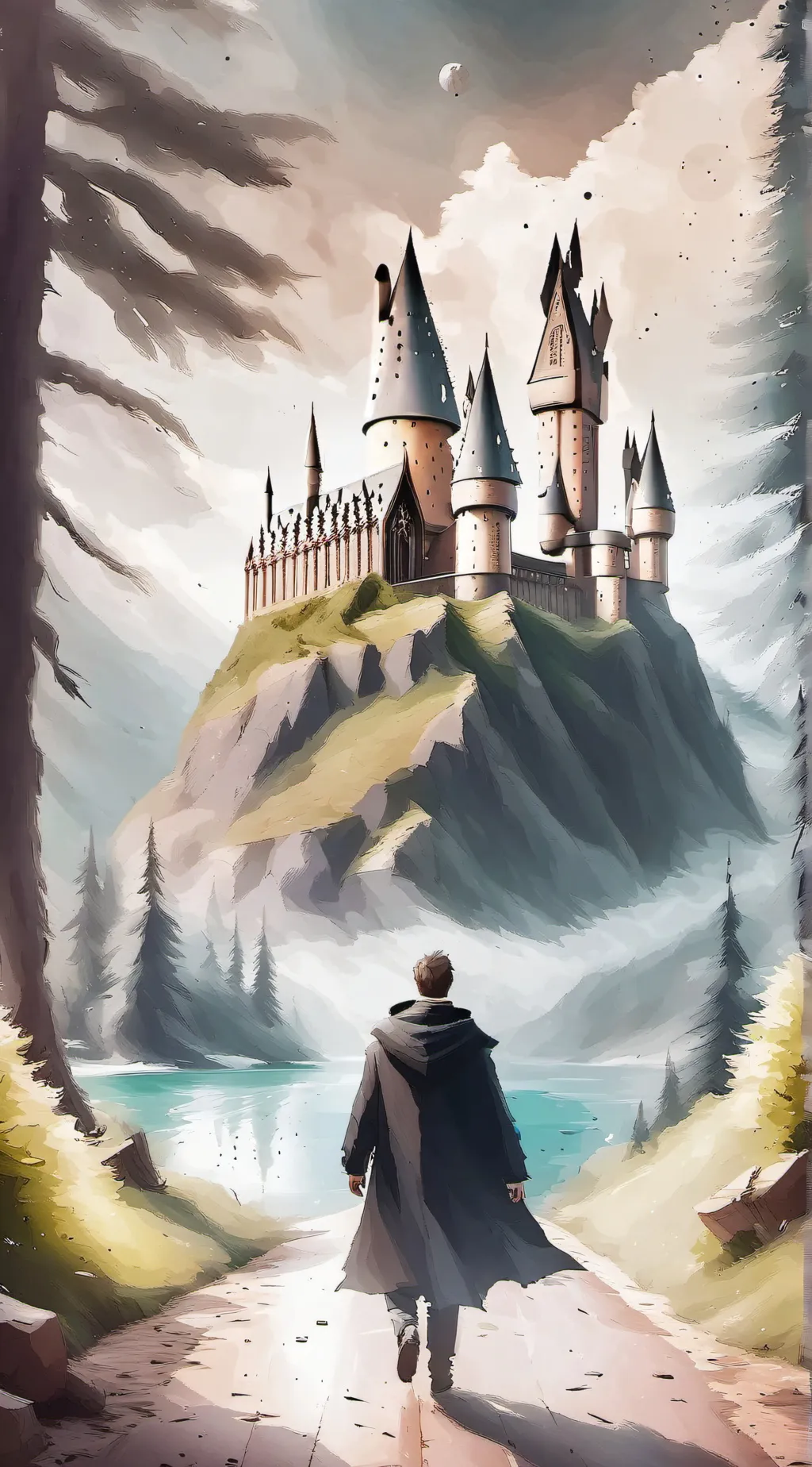 ai character: Hogwarts background