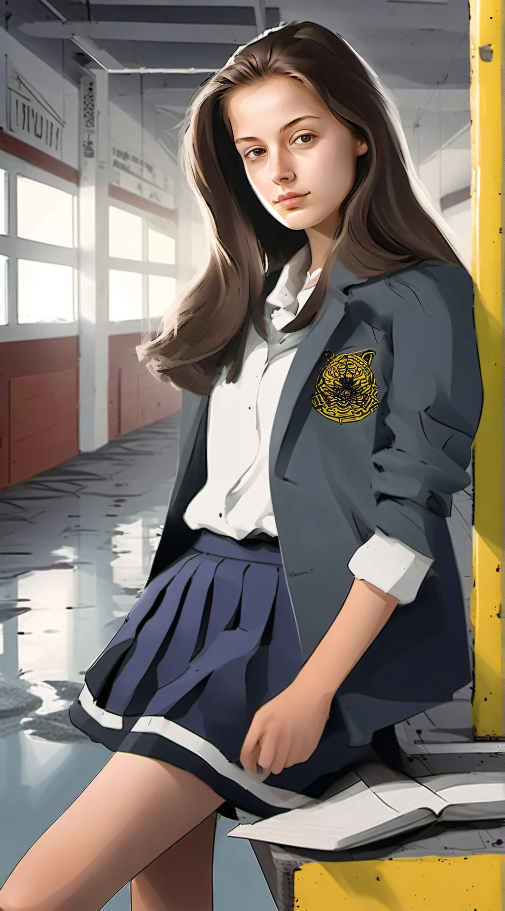 ai character: Lauren Sanchez  background