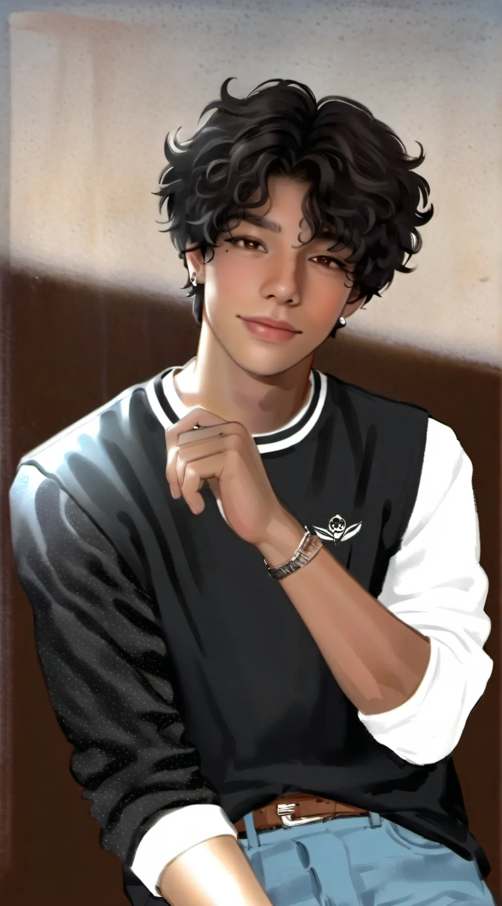ai character: Nicholas  background