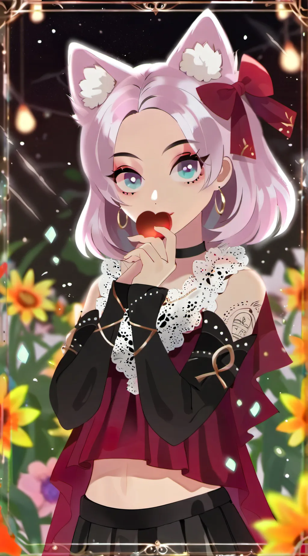 ai character: Rose background