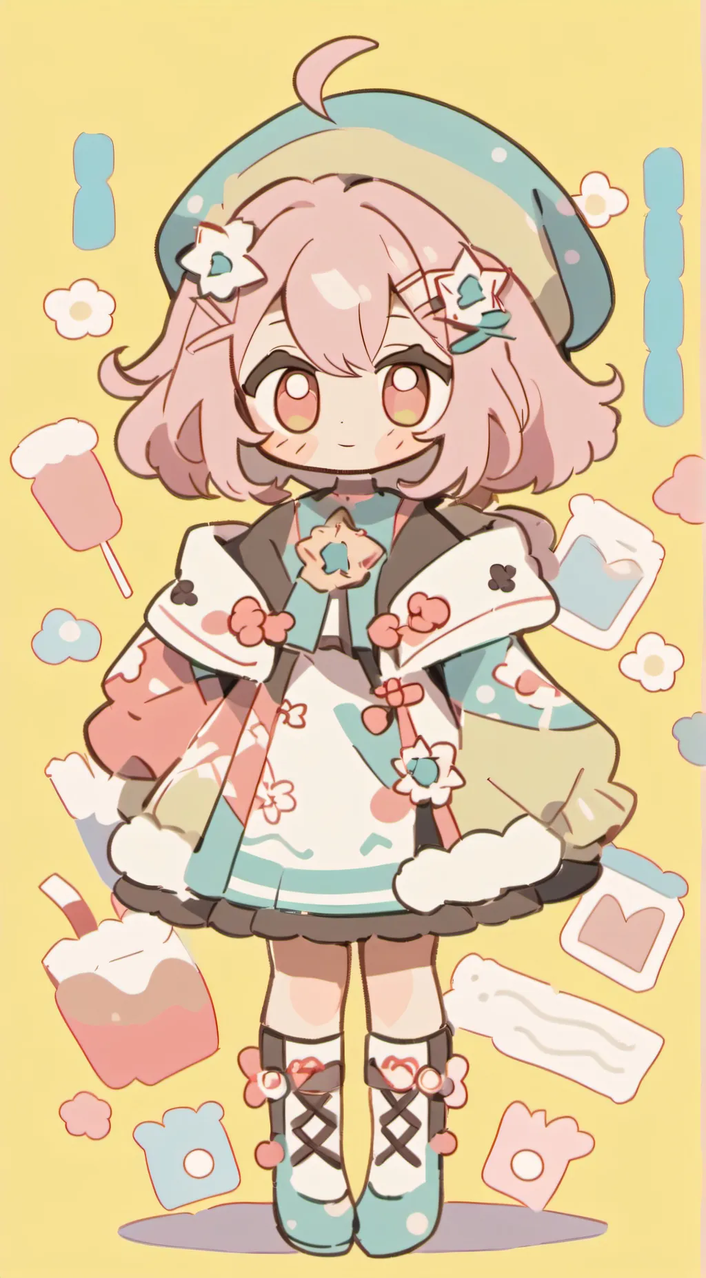 ai character: Rose background