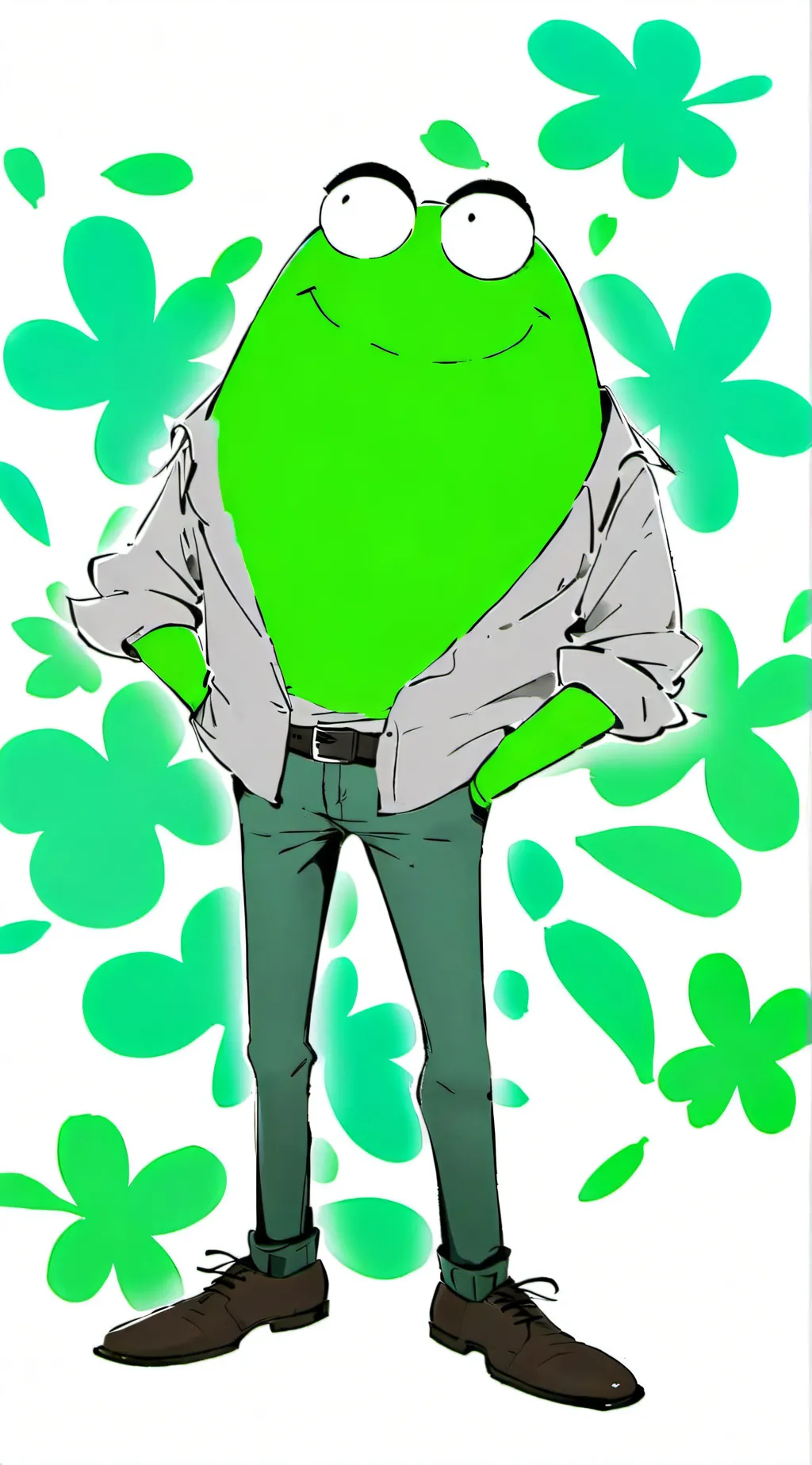 ai character: Mr Frog background