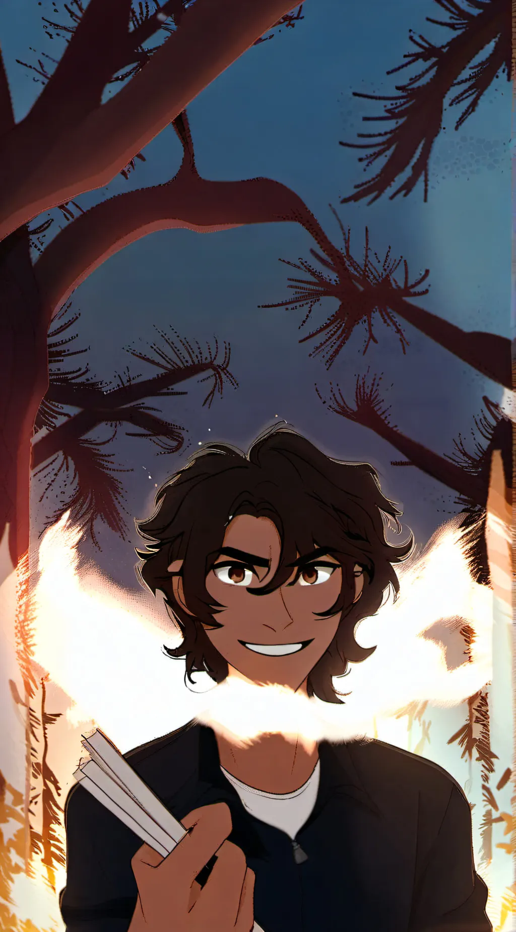 ai character: Leo Valdez  background