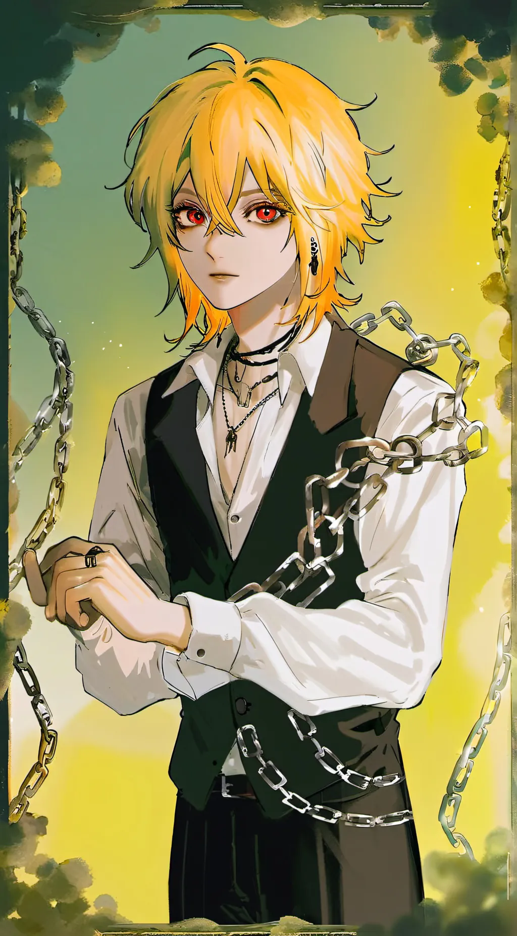 ai character: Kurapika  background