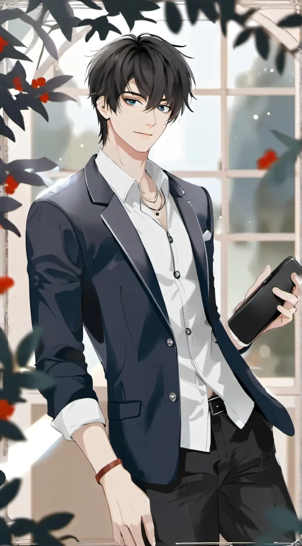 ai character: Ryo  background