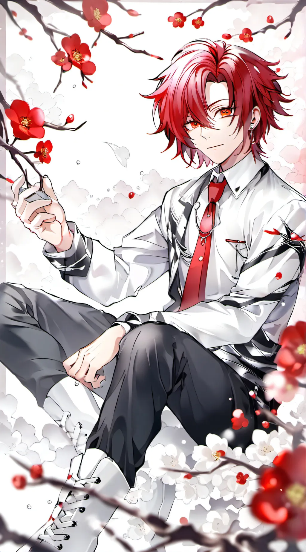 ai character: kirishima  background