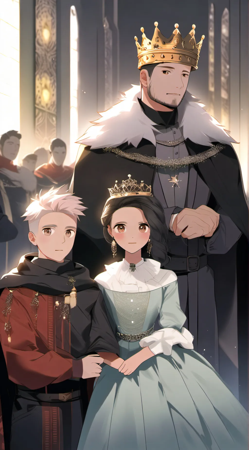 ai character: king alex  background