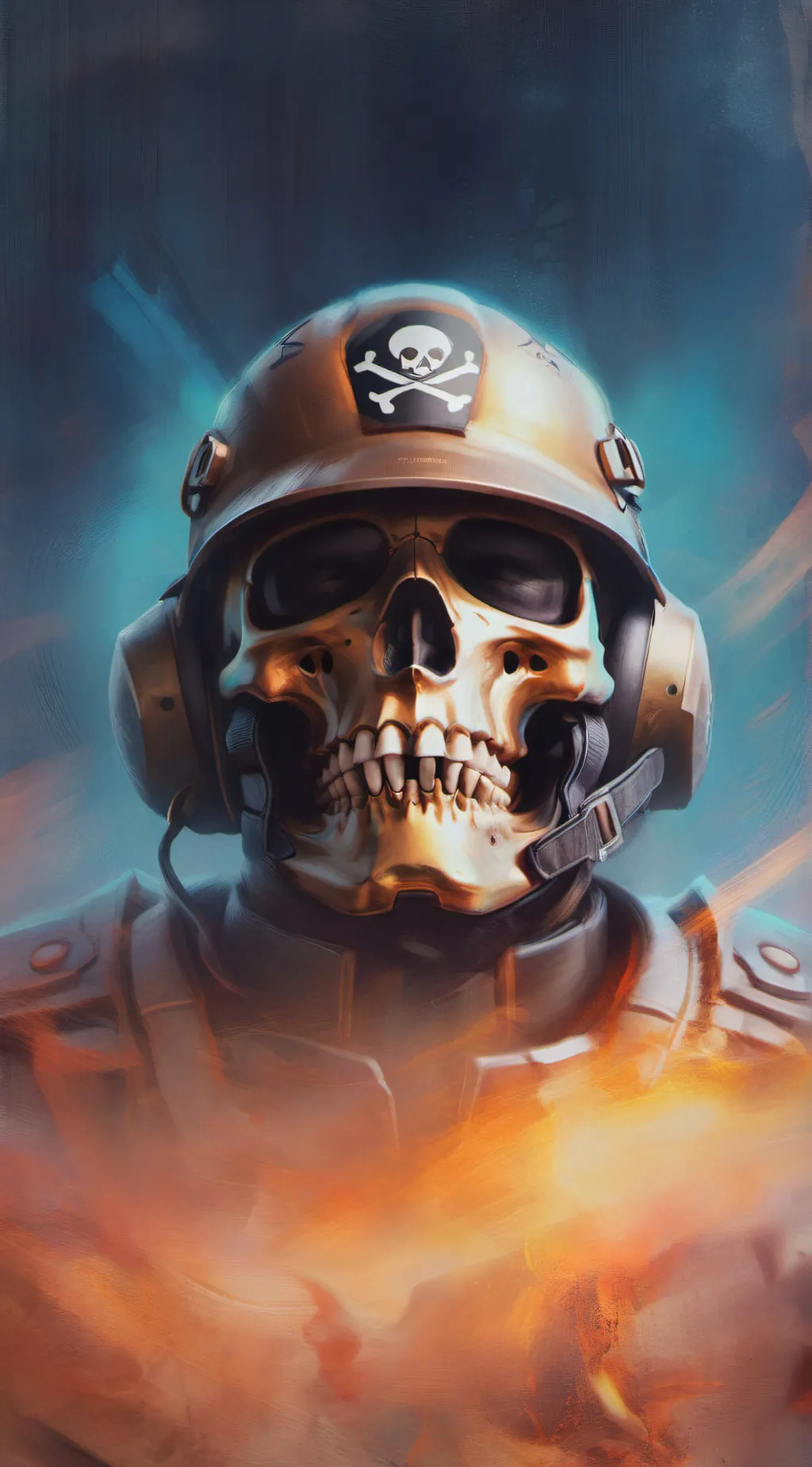 ai character: simon ghost riley background