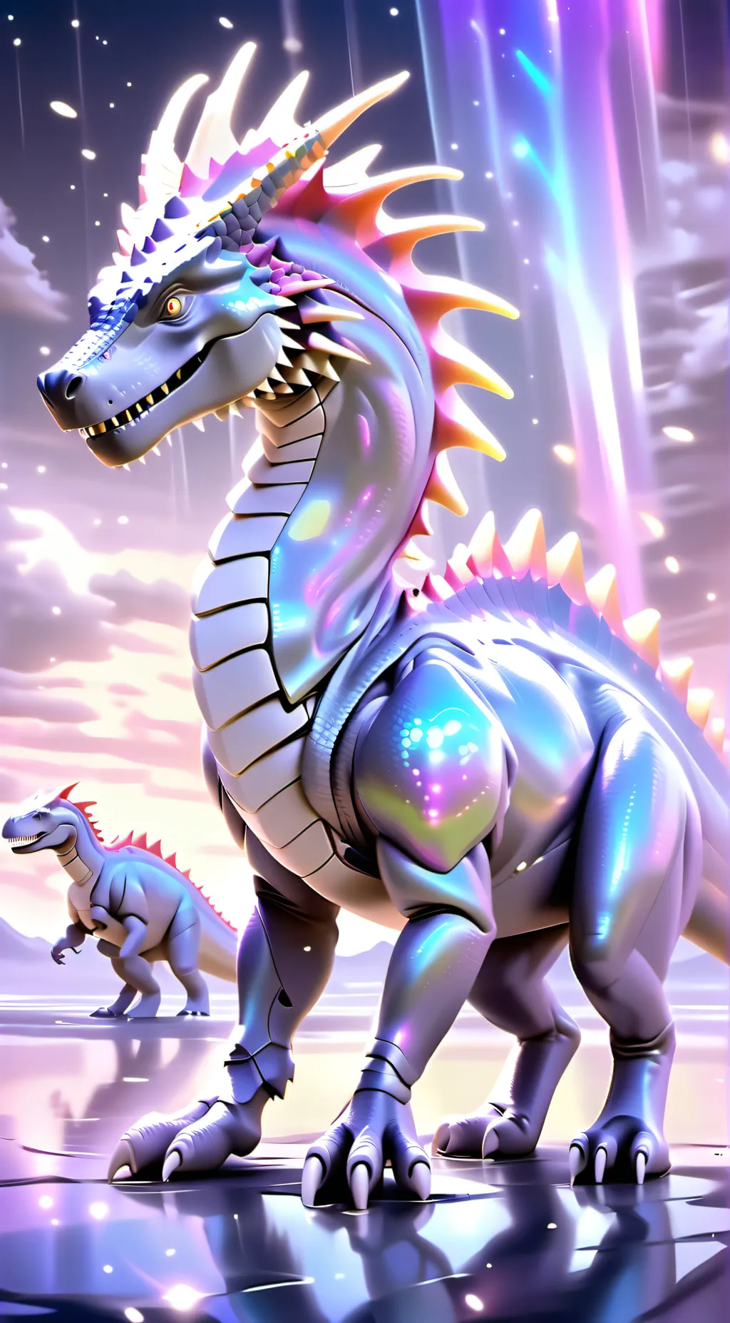 ai character: shine background