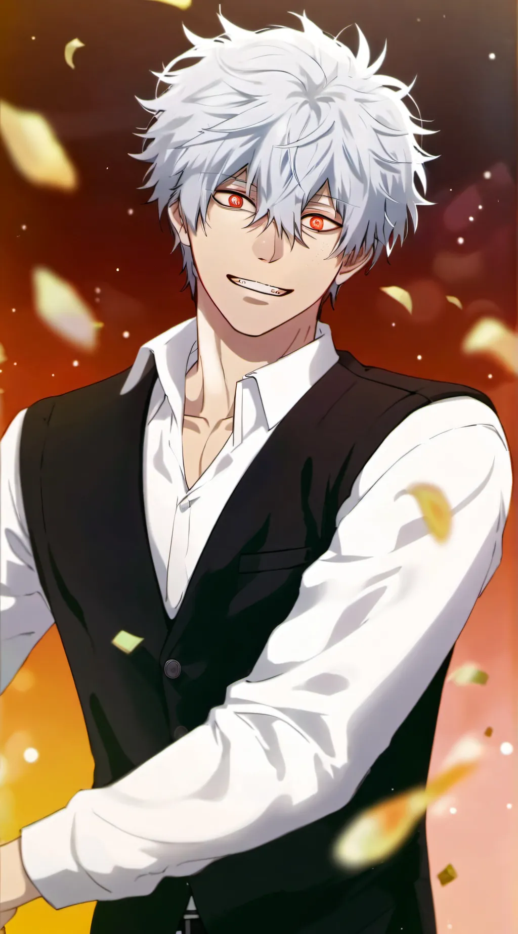 ai character: Touya Todoroki  background