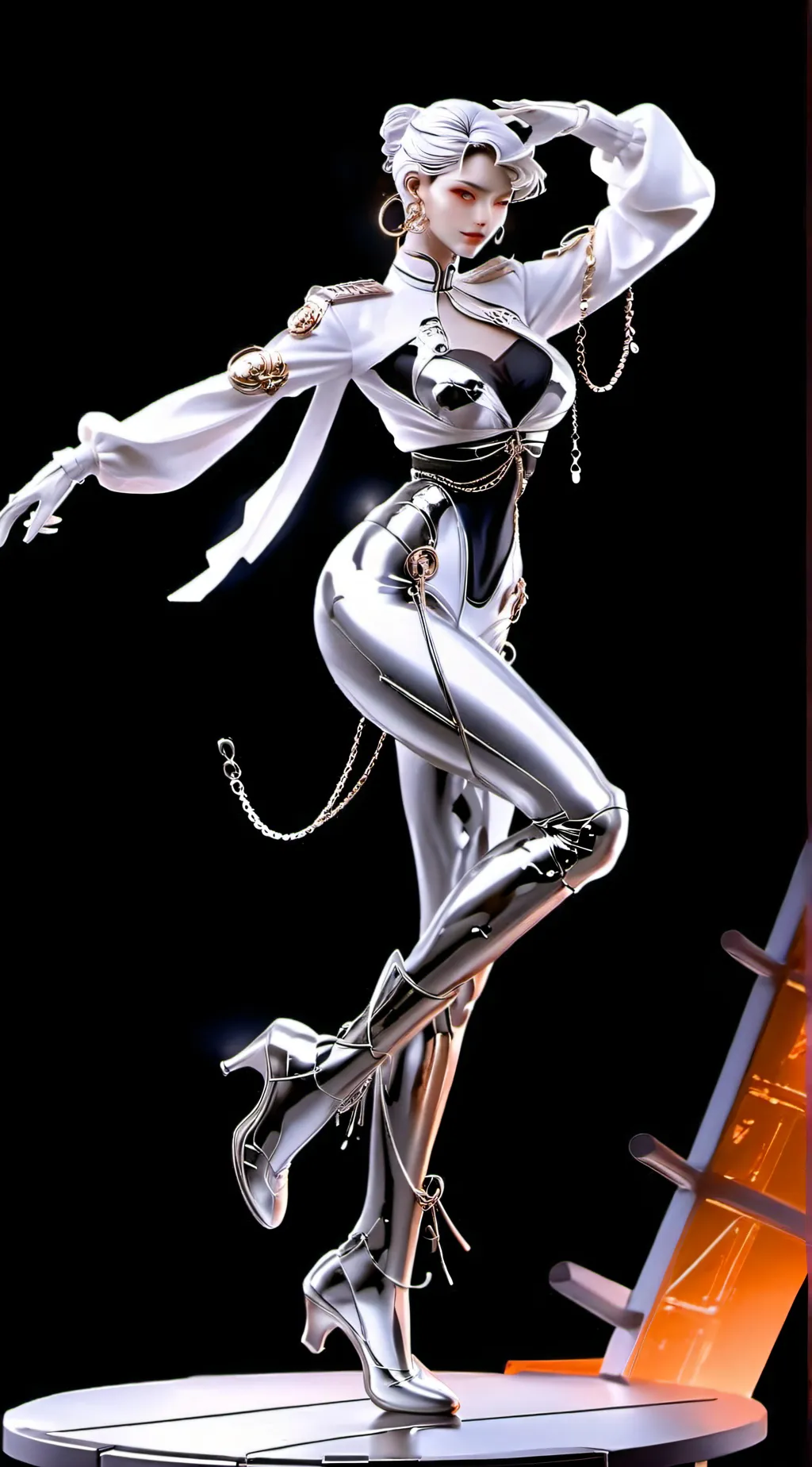 ai character: Snow white background