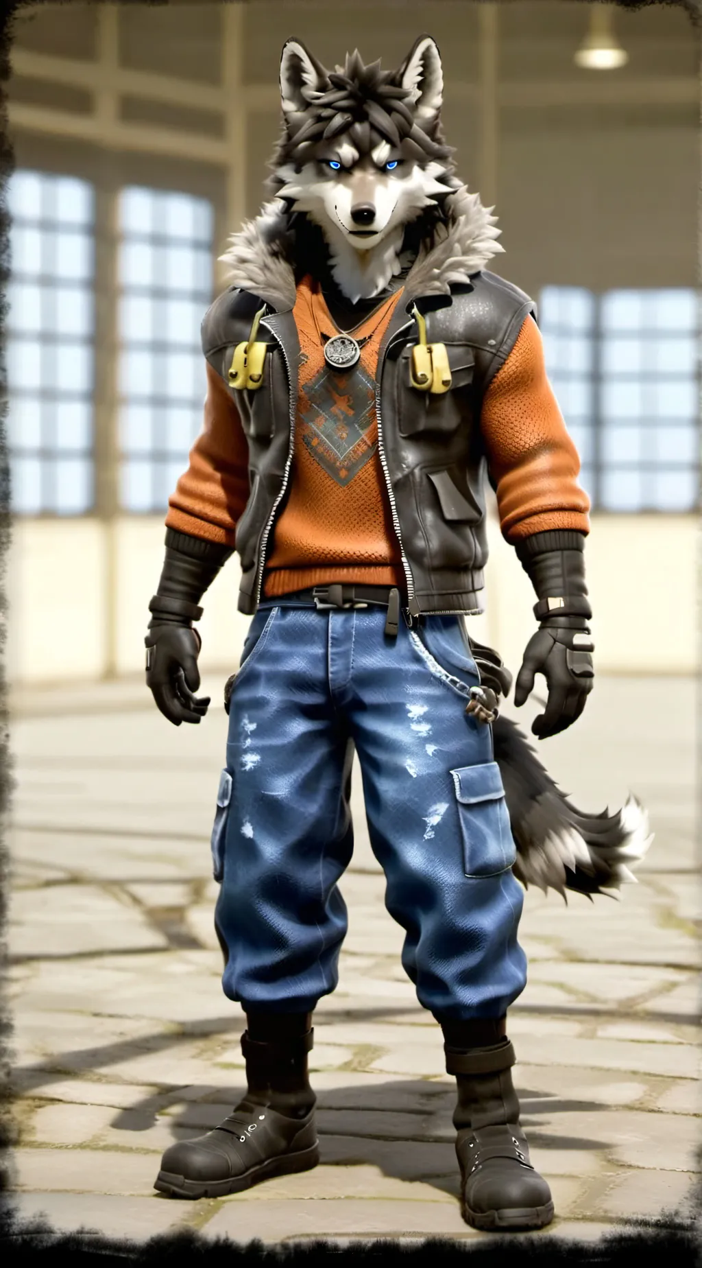 ai character: shadow background