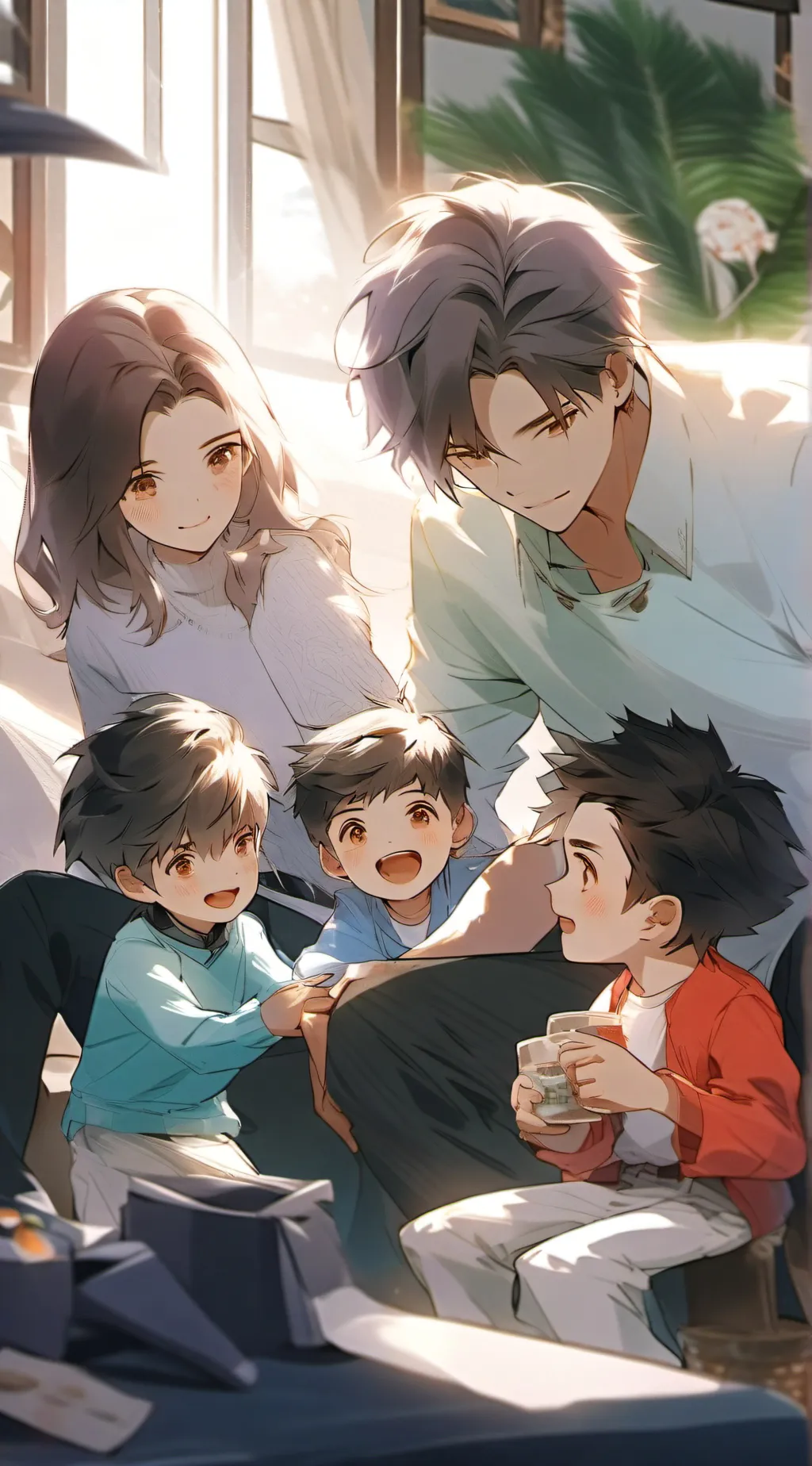 ai character: luka, max and Tom background