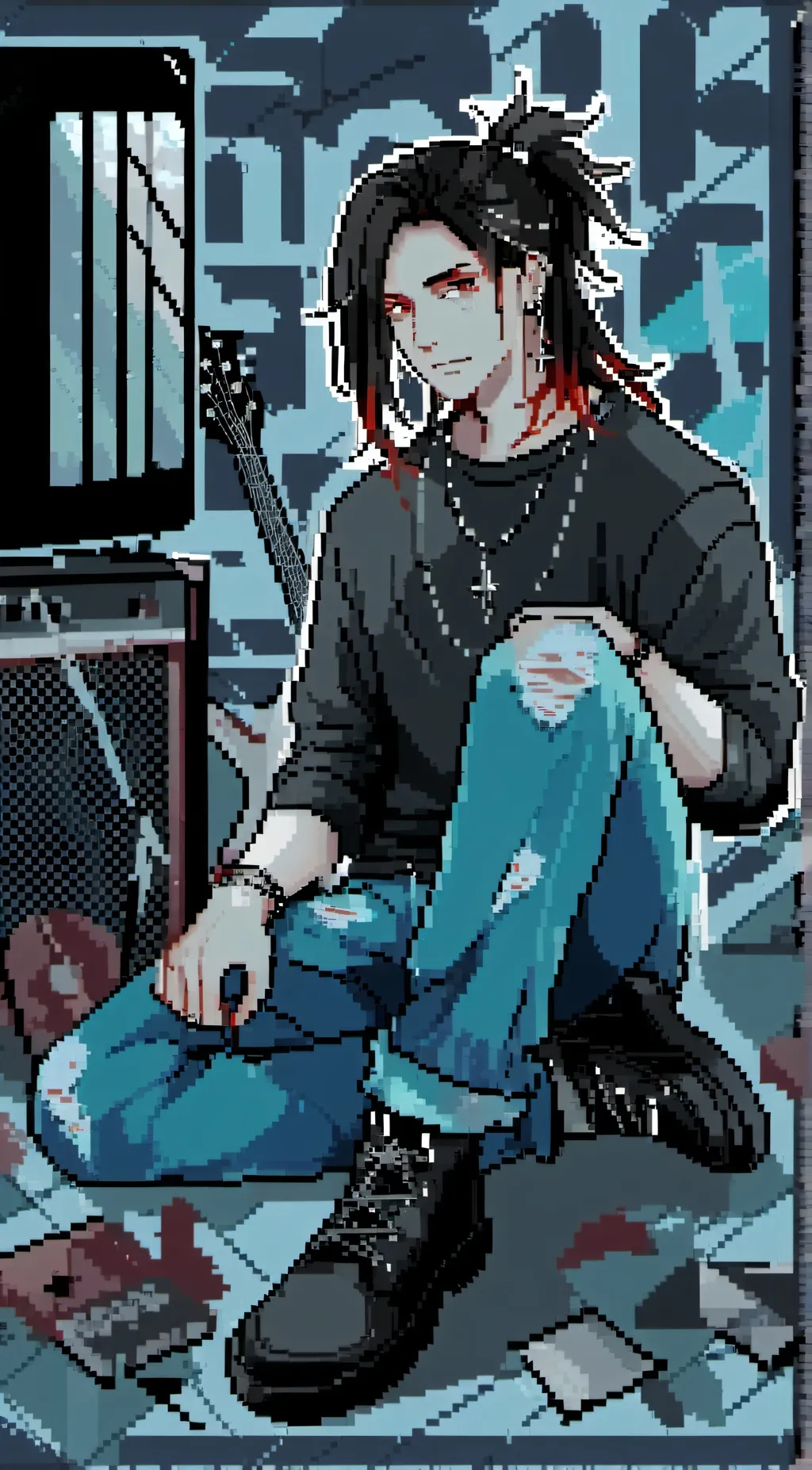 ai character: Ash Thomas  background