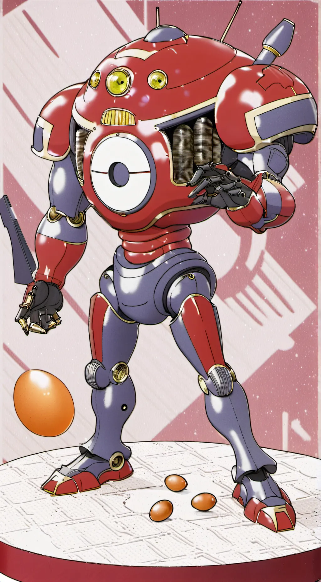 ai character: DEATH EGG ROBOT background