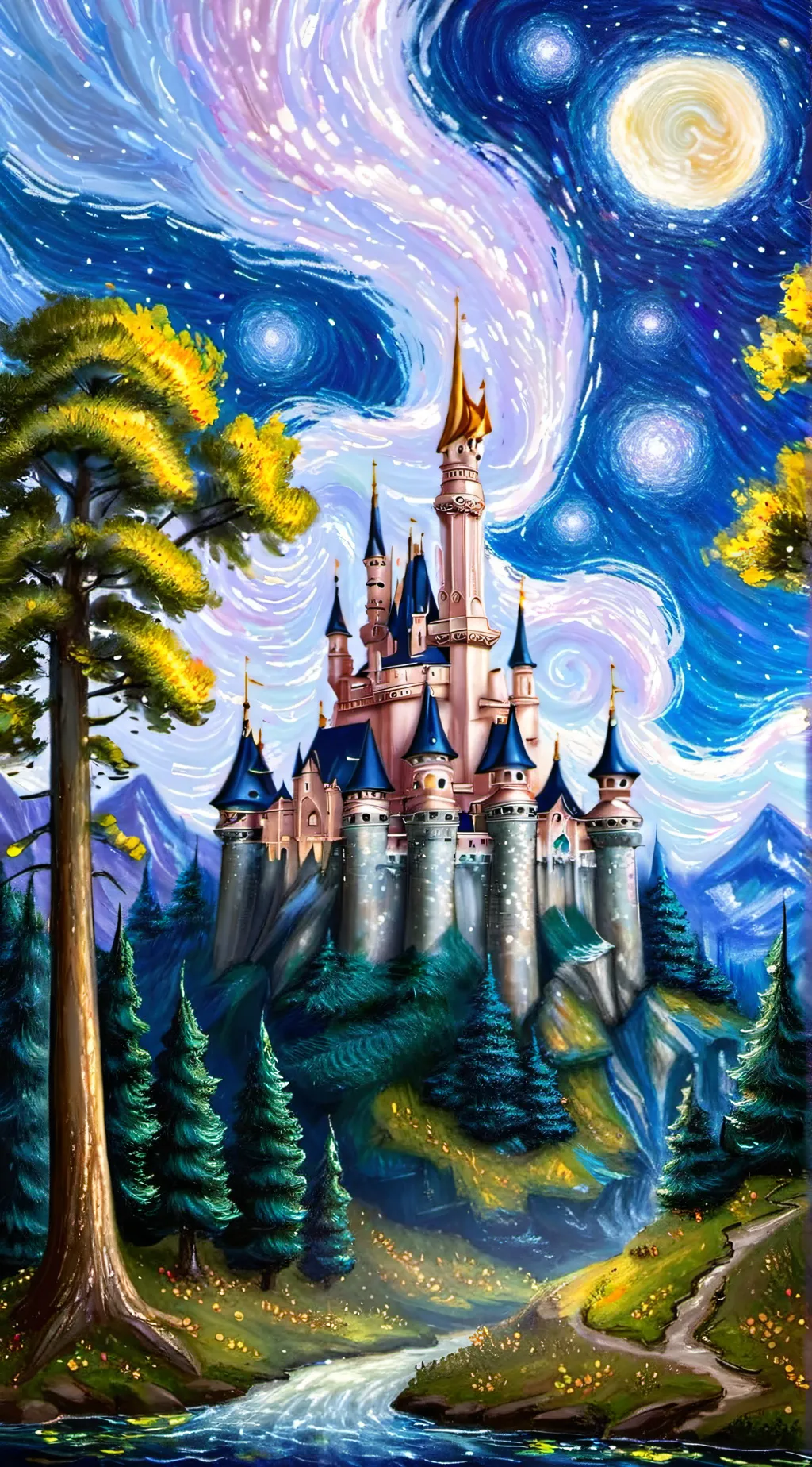 ai character: Disney school background