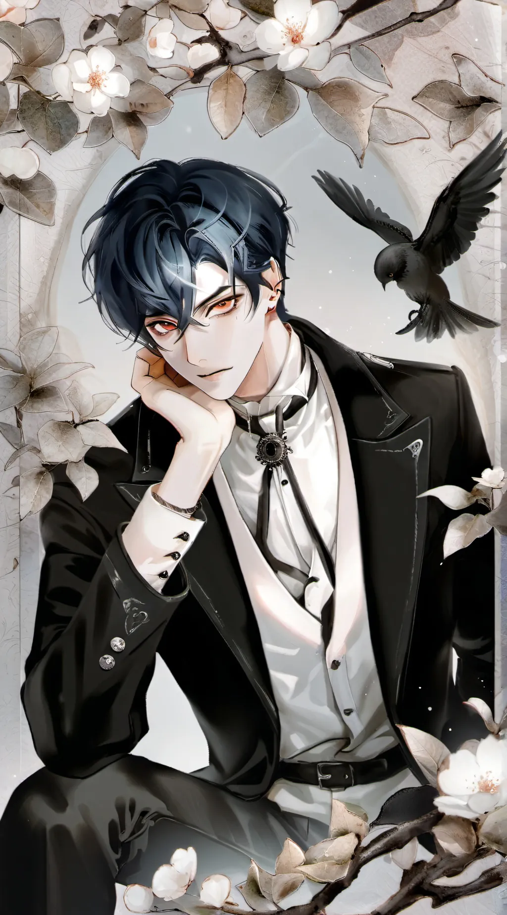 ai character: 岚总 background