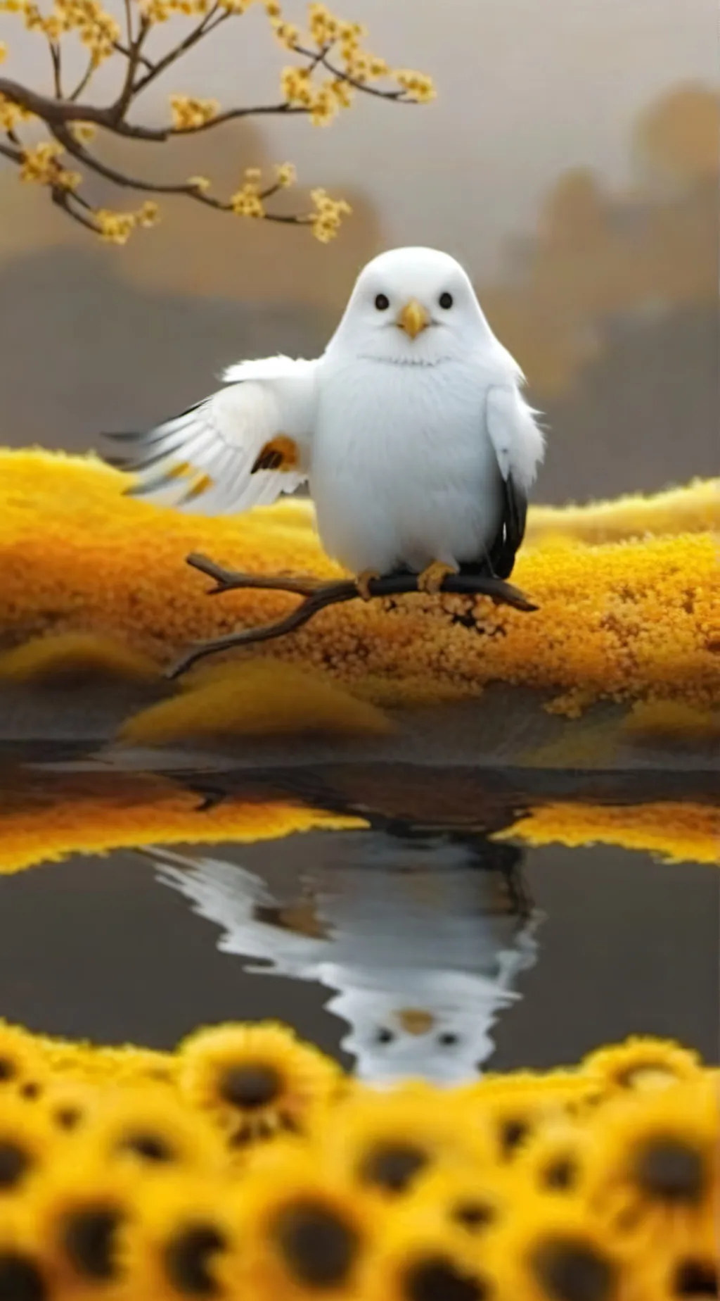 ai character: birdie background