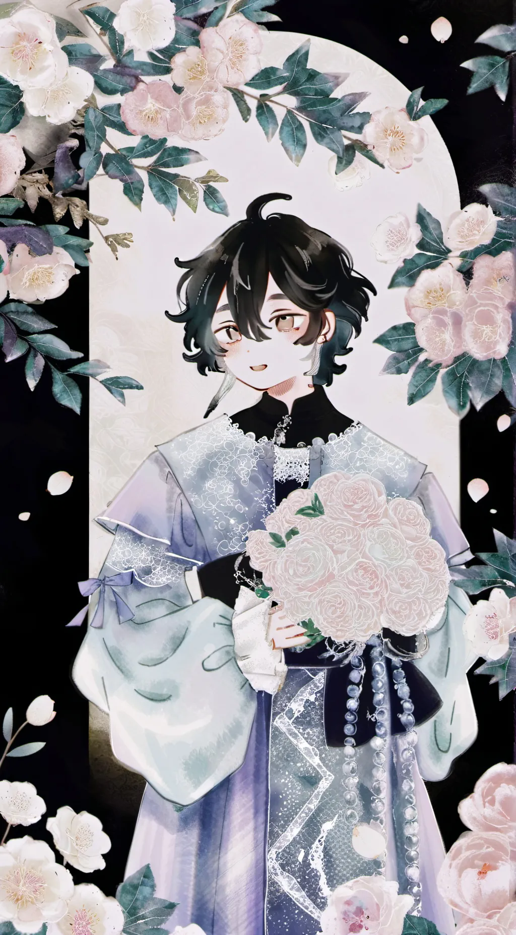 ai character: demon slayer  background